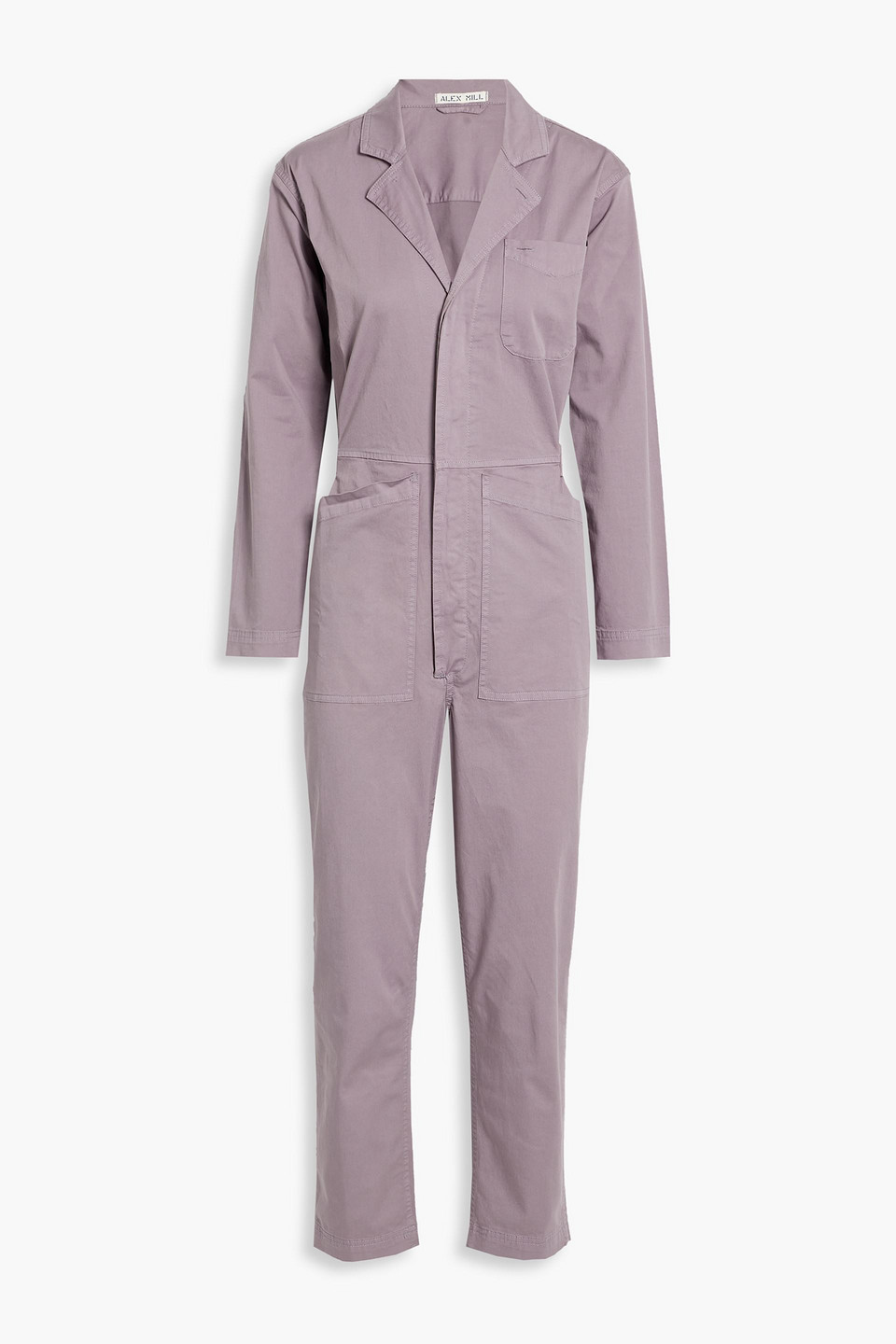 Alex Mill Cotton-blend Jumpsuit In Purple