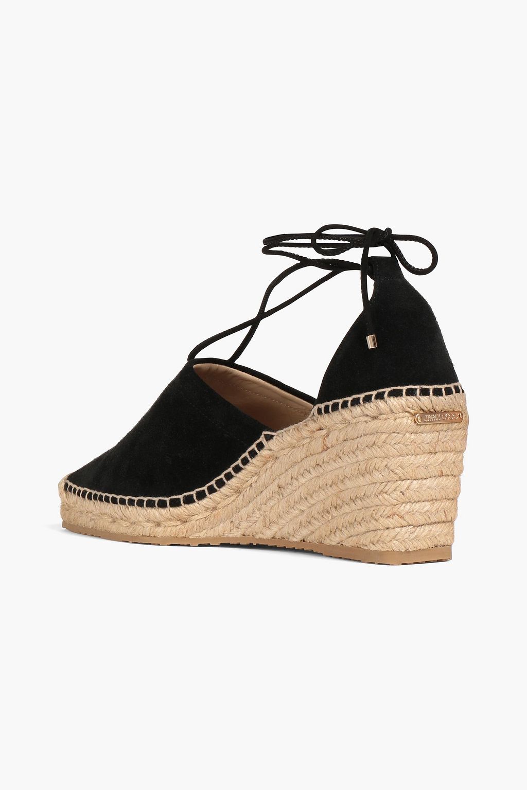 JIMMY CHOO Dulcet 90 suede wedge espadrilles