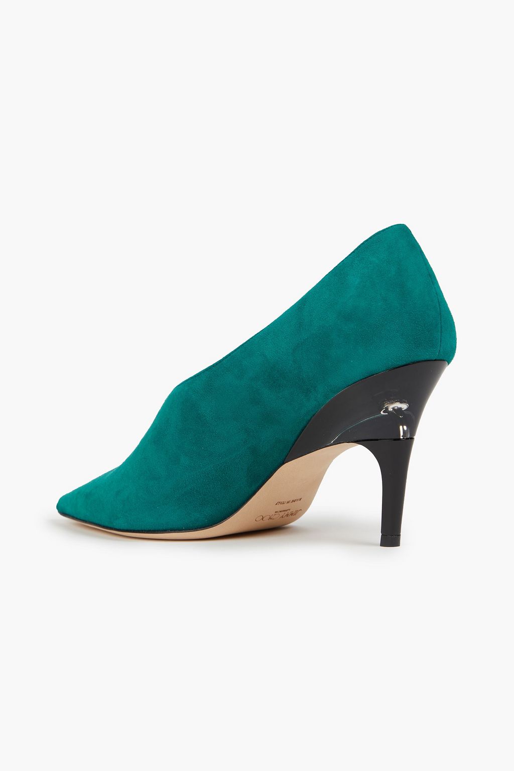 JIMMY CHOO Suede and mesh pumps