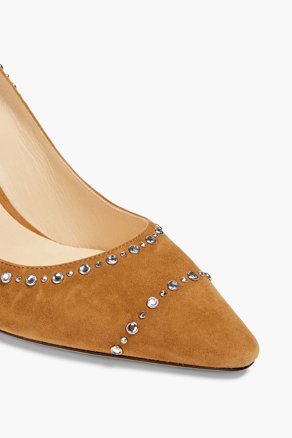 JIMMY CHOO Romy 85 Pumps aus Veloursleder mit Verzierung