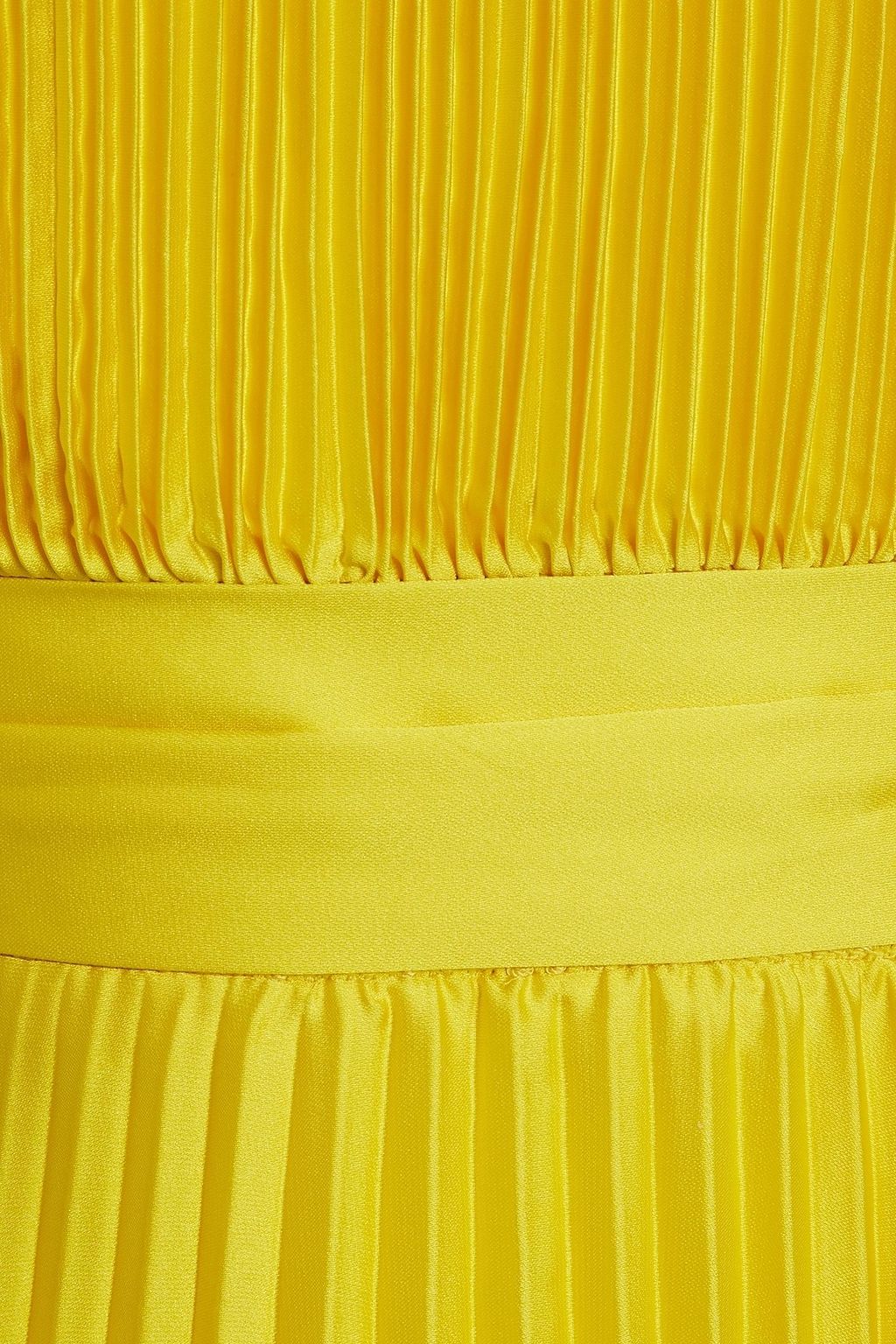 ALICE + OLIVIA Alycia pleated satin maxi dress