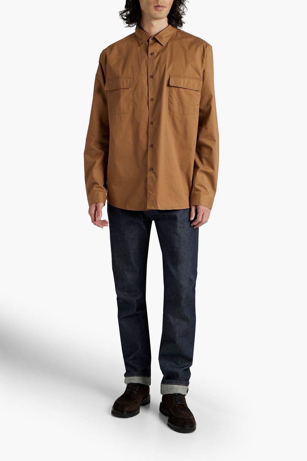 SUNSPEL Cotton-twill shirt
