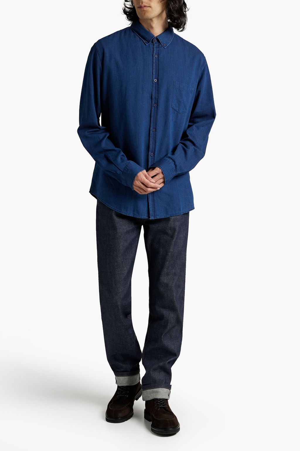 SUNSPEL Cotton-twill shirt