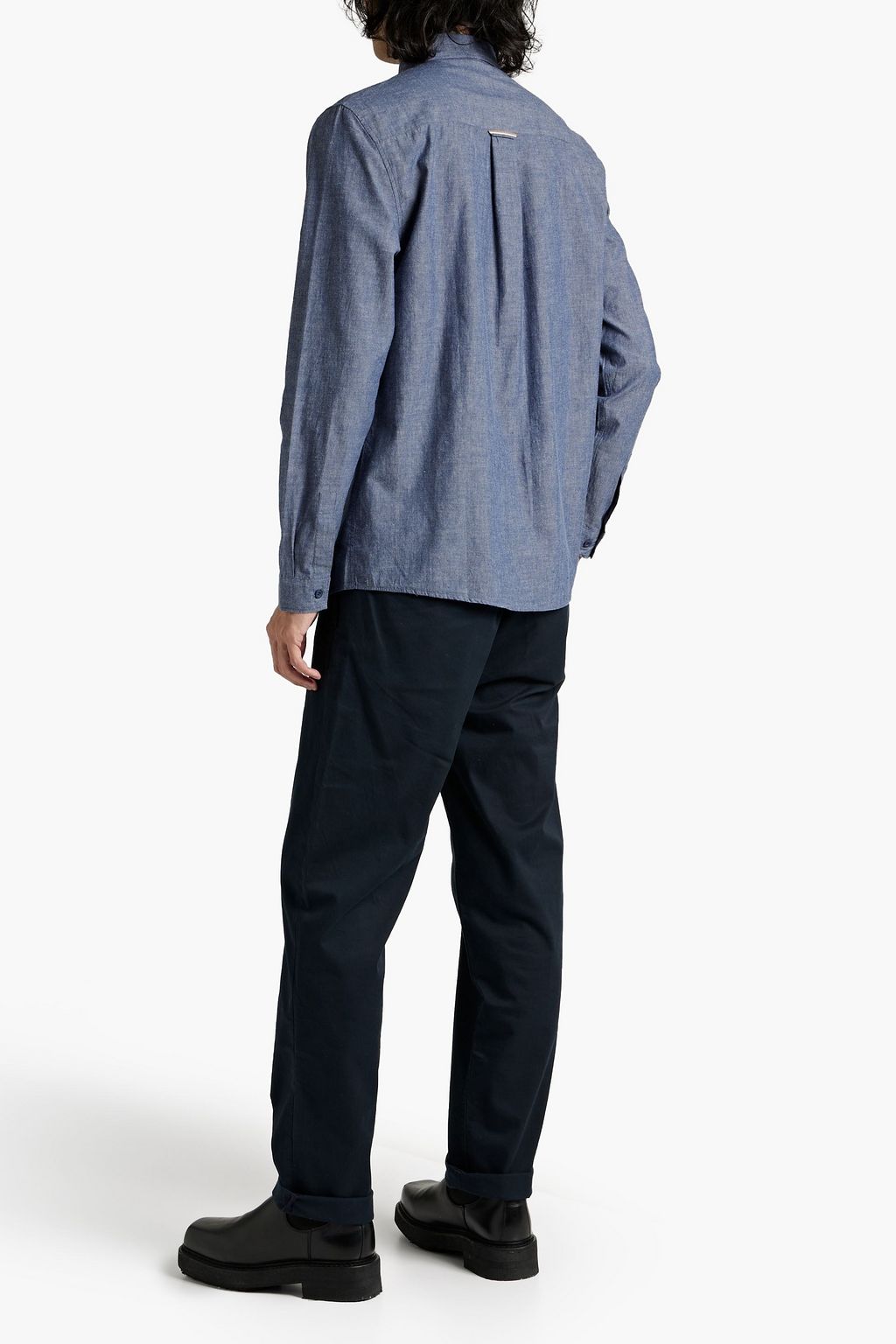 SUNSPEL Cotton-chambray shirt