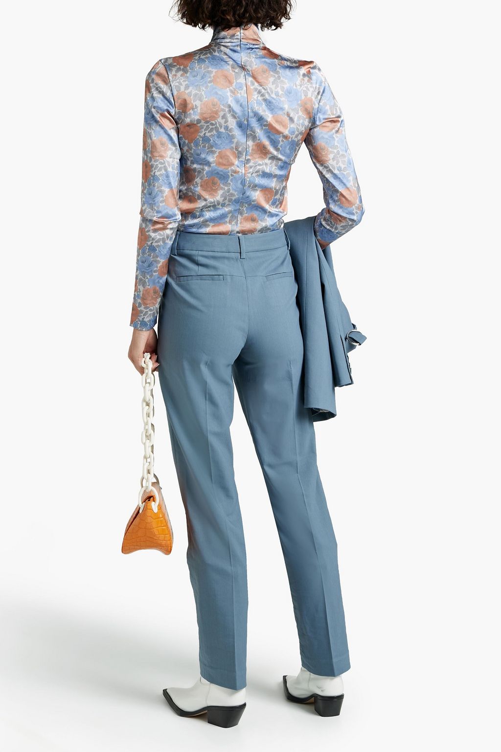 TIBI Twill straight-leg pants