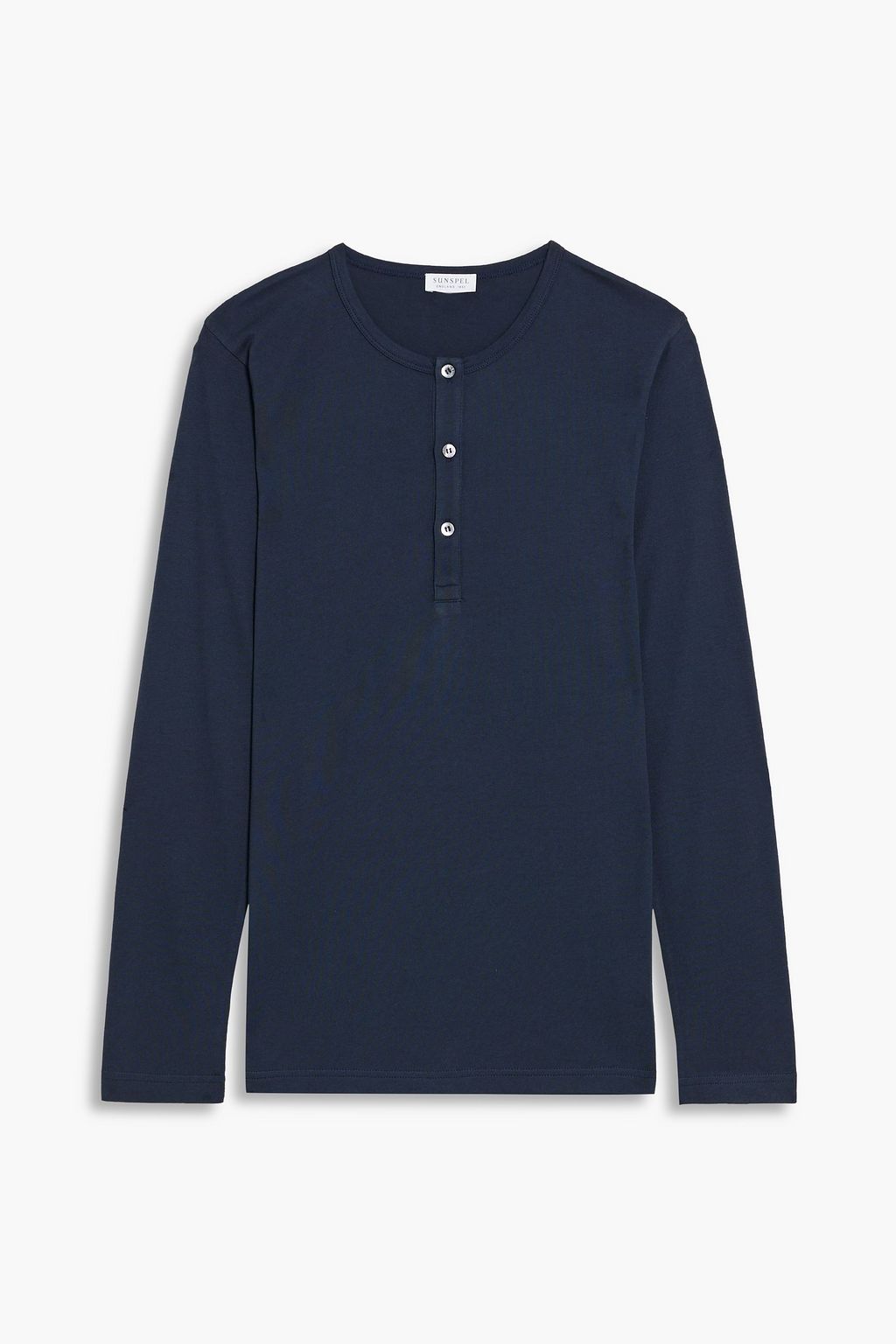 Cotton Long-Sleeved Shirt - Luxury Blue