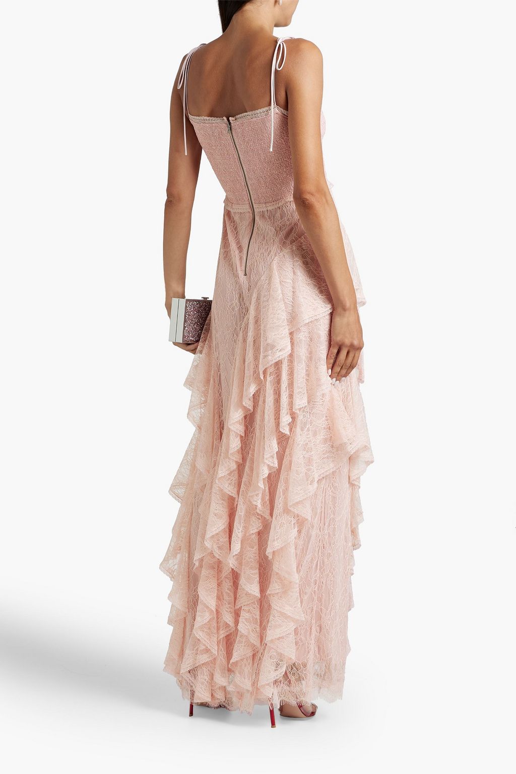 Alice + Olivia
 Charlsie Smocked-Waist Maxi Dress