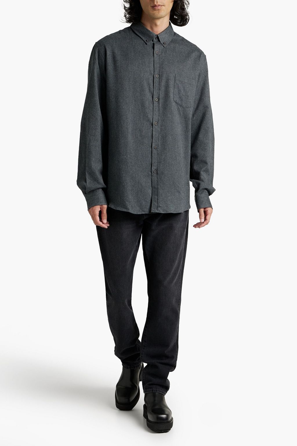 SUNSPEL Cotton-twill shirt