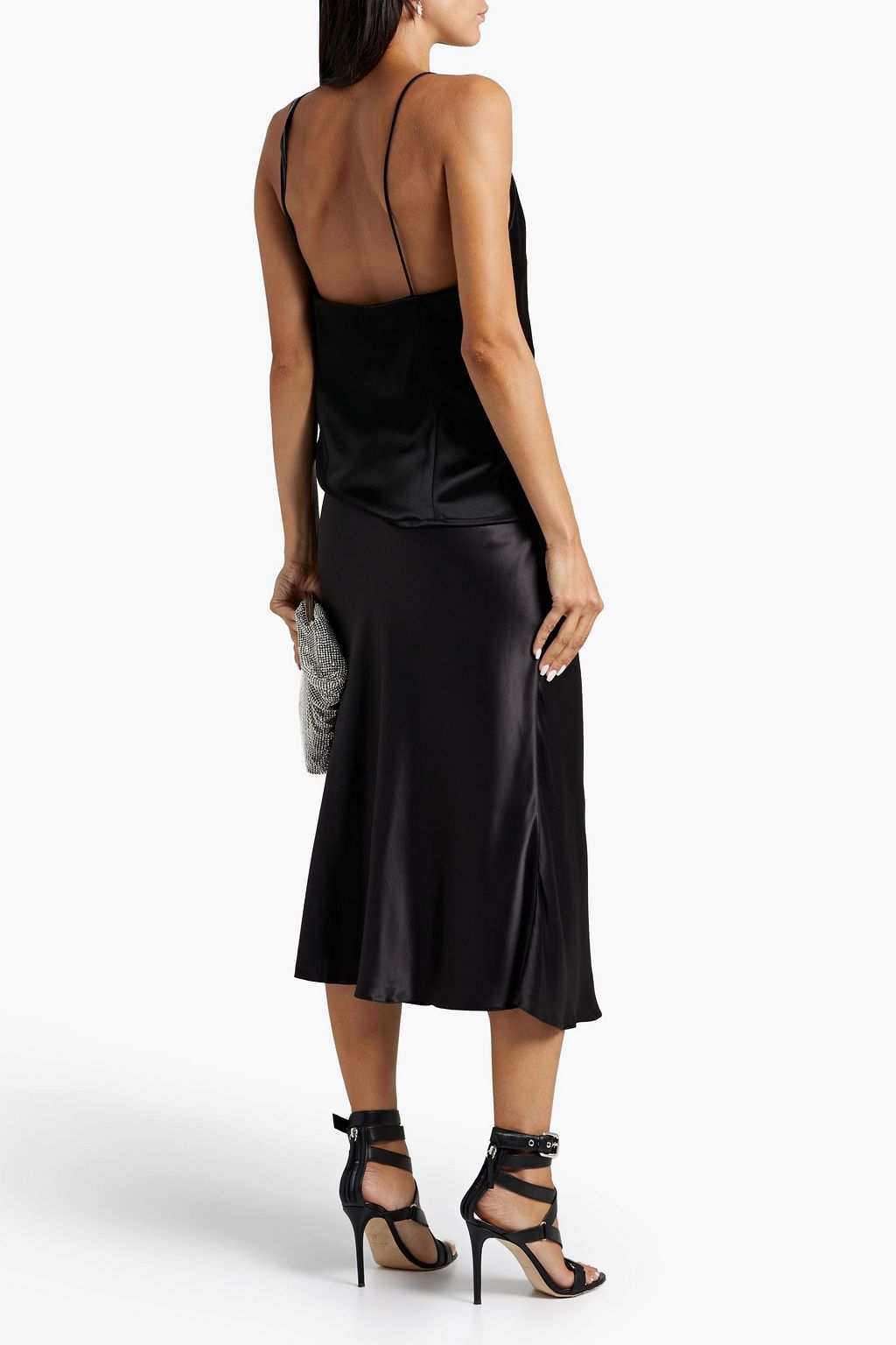 GALVAN  LONDON Whiteley draped satin camisole