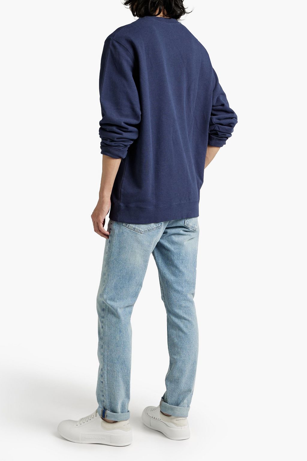 SUNSPEL Mélange French cotton-terry sweatshirt