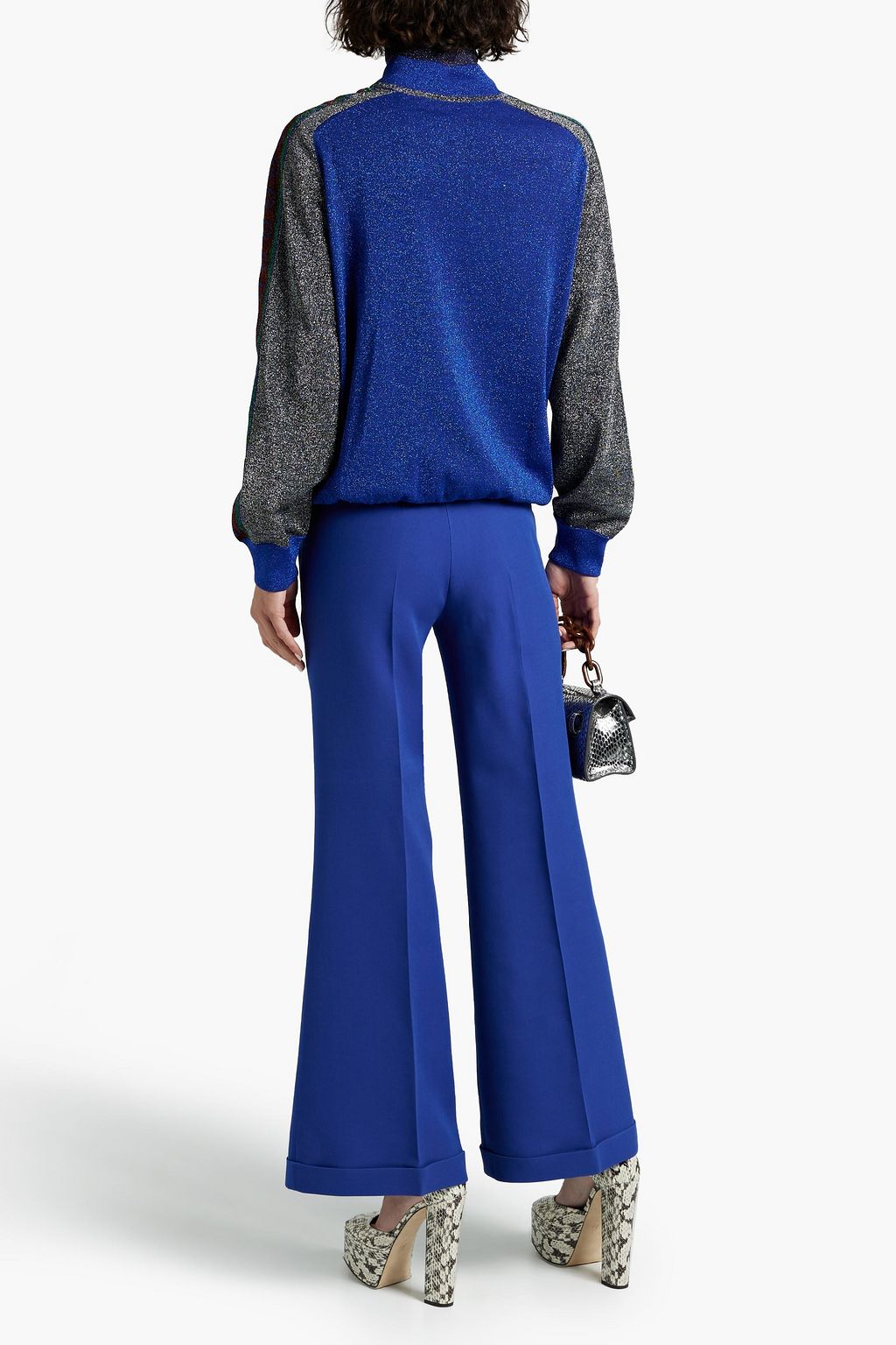 GUCCI Wool and silkblend flared pants THE