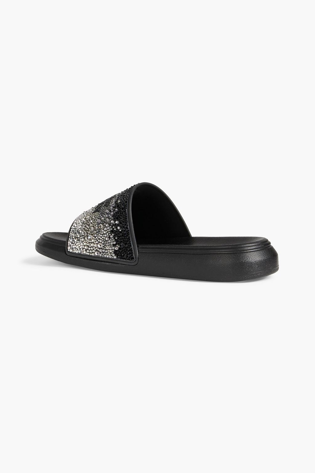 MCQUEEN Embellished dégradé rubber slides