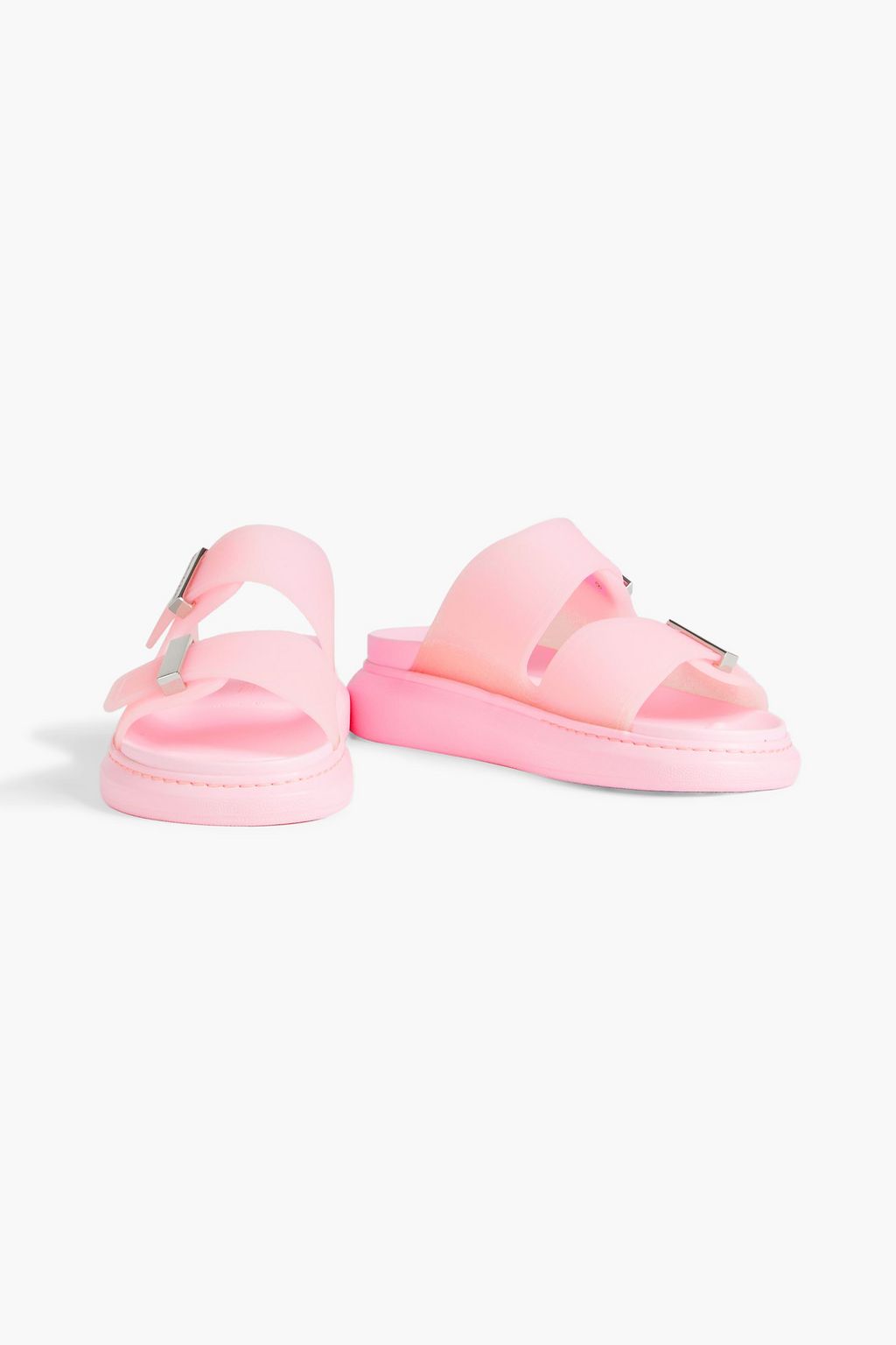 MCQUEEN Buckled rubber sandals