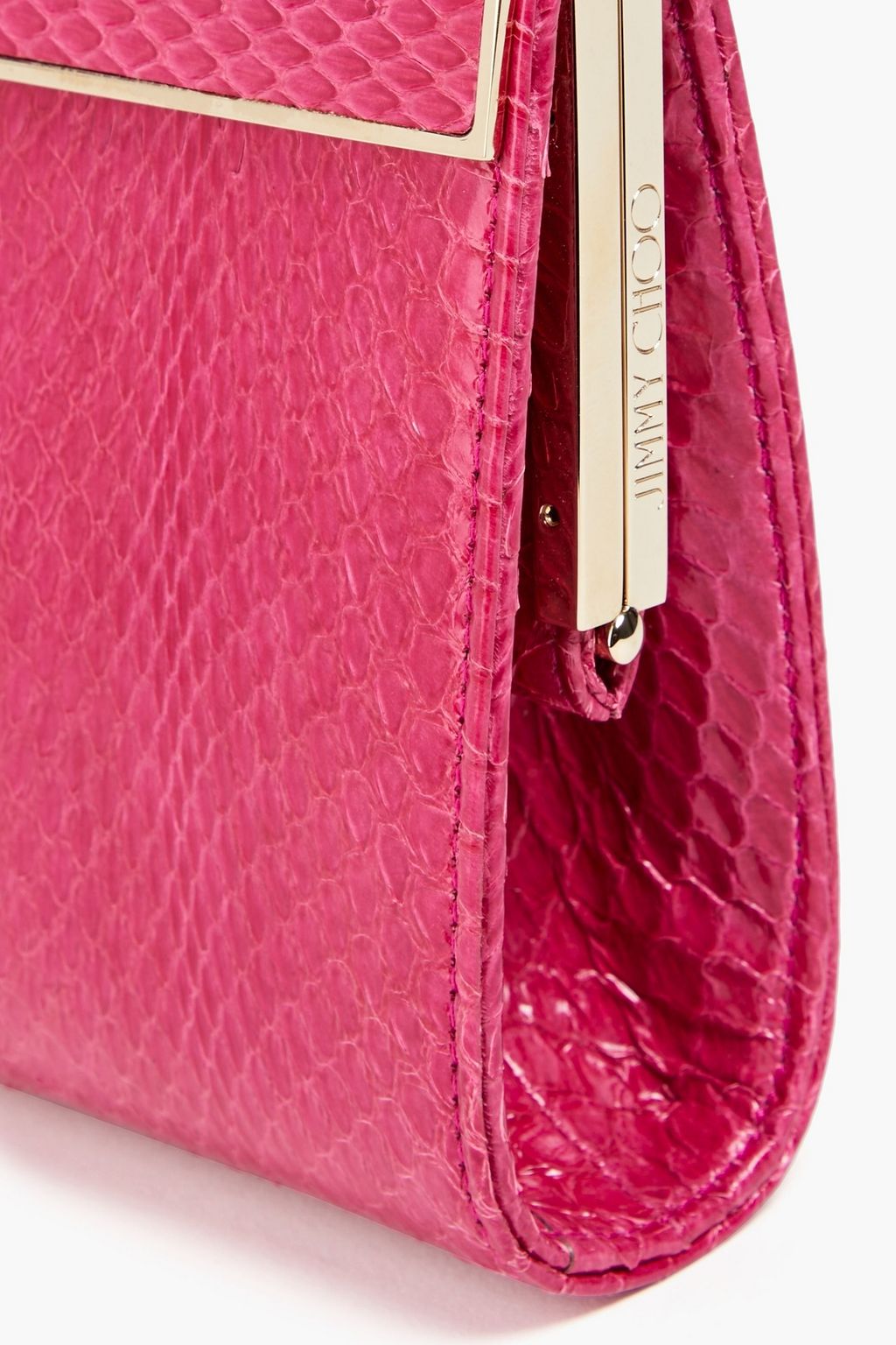 JIMMY CHOO Elaphe box clutch