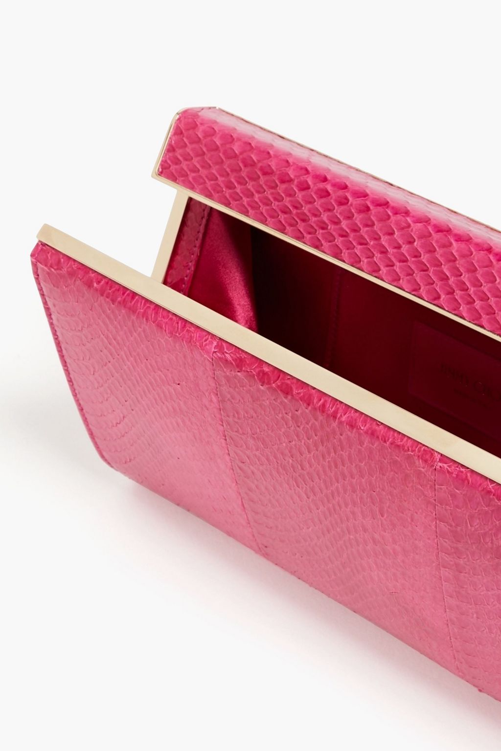 JIMMY CHOO Elaphe box clutch