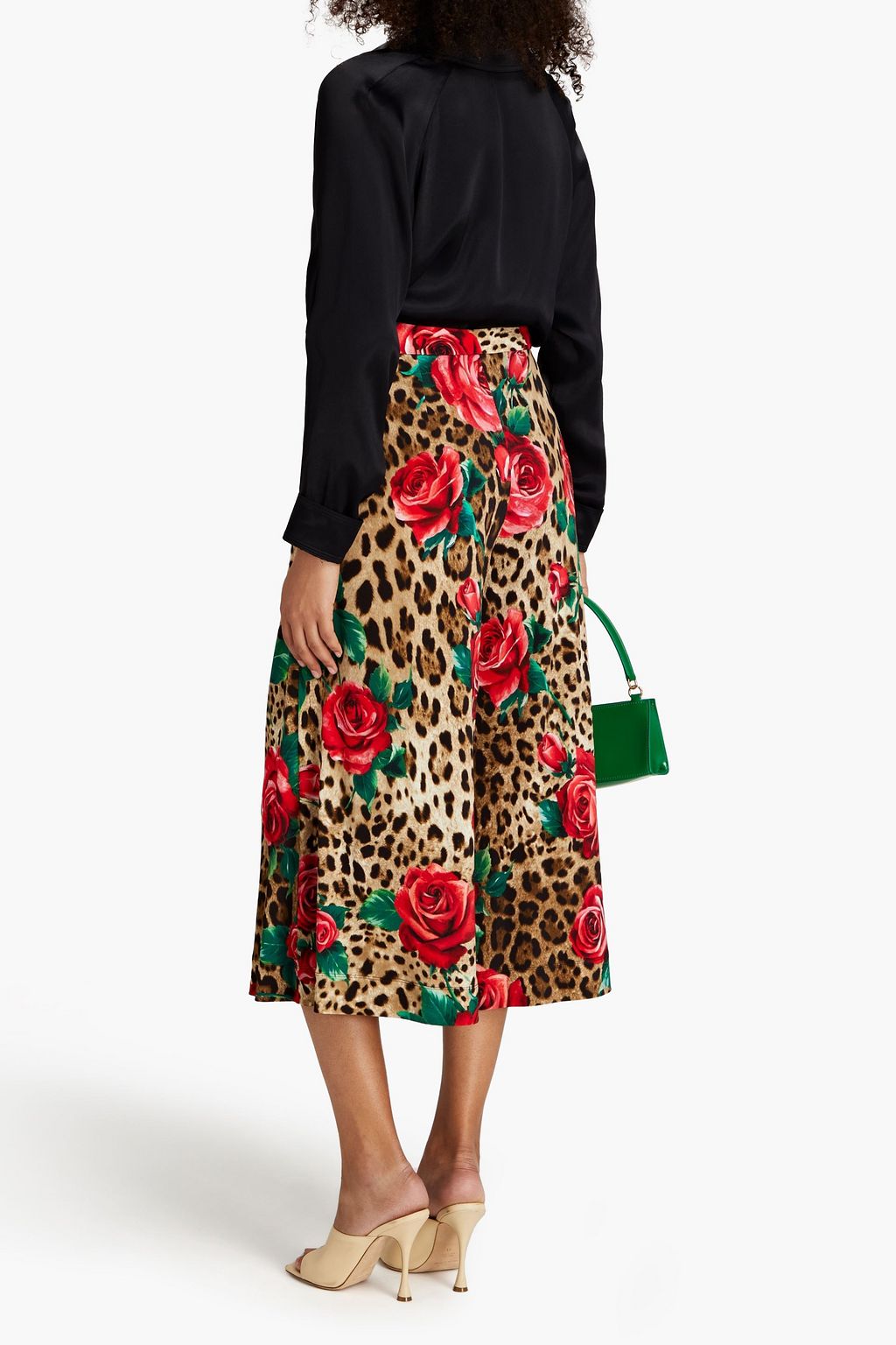 DOLCE & GABBANA クレープ キュロット プリント入り