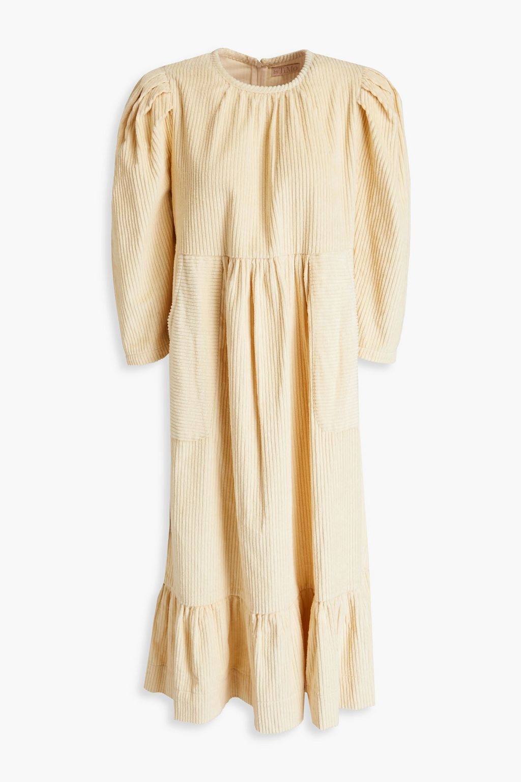 BYTIMO Gathered cottoncorduroy midi dress THE