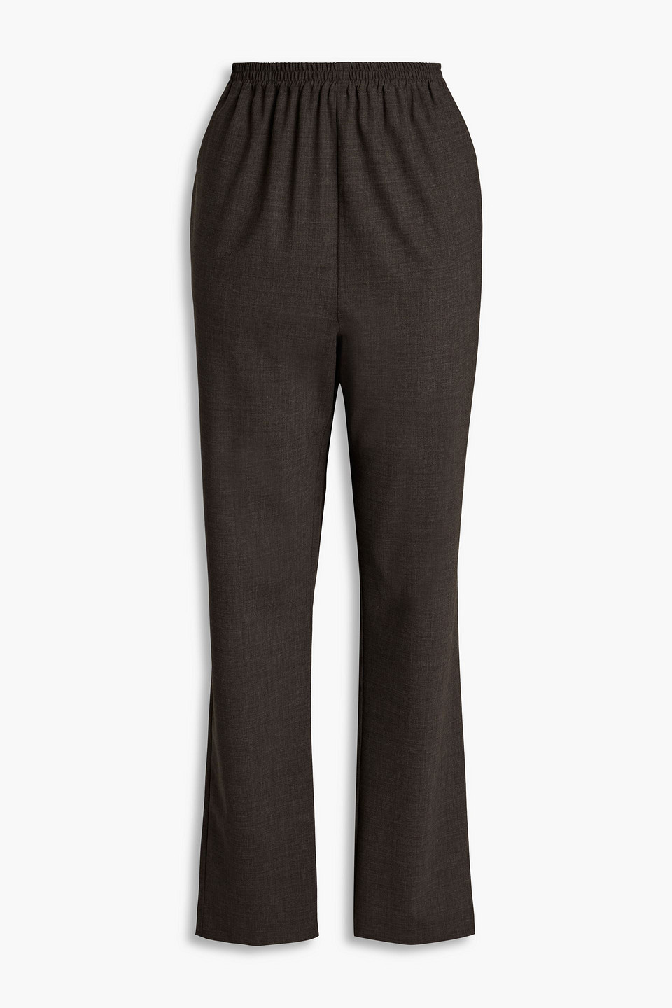 Eskandar Mélange stretch-wool tapered pants