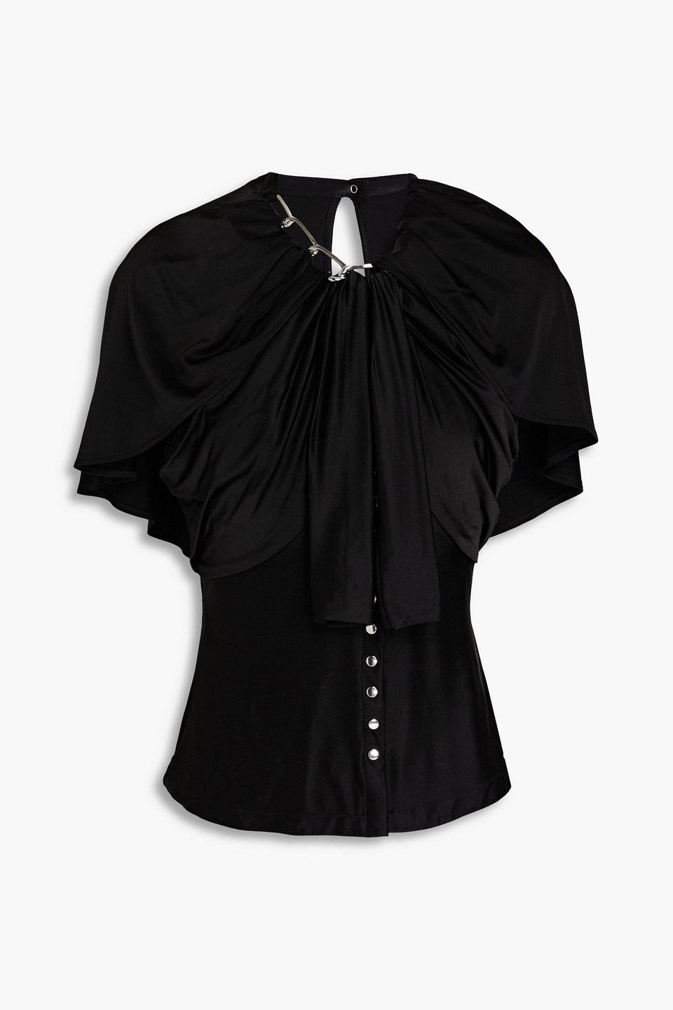 Rabanne Short Sleeves Top In Black