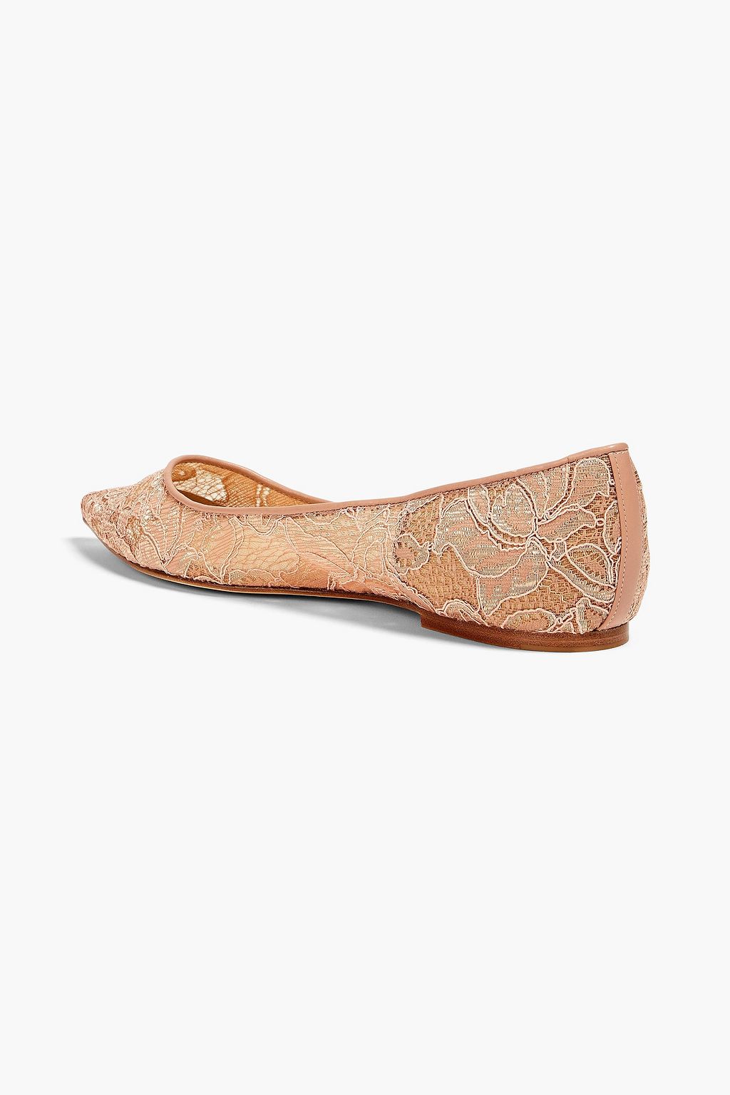 JIMMY CHOO Alina corded lace point-toe flats