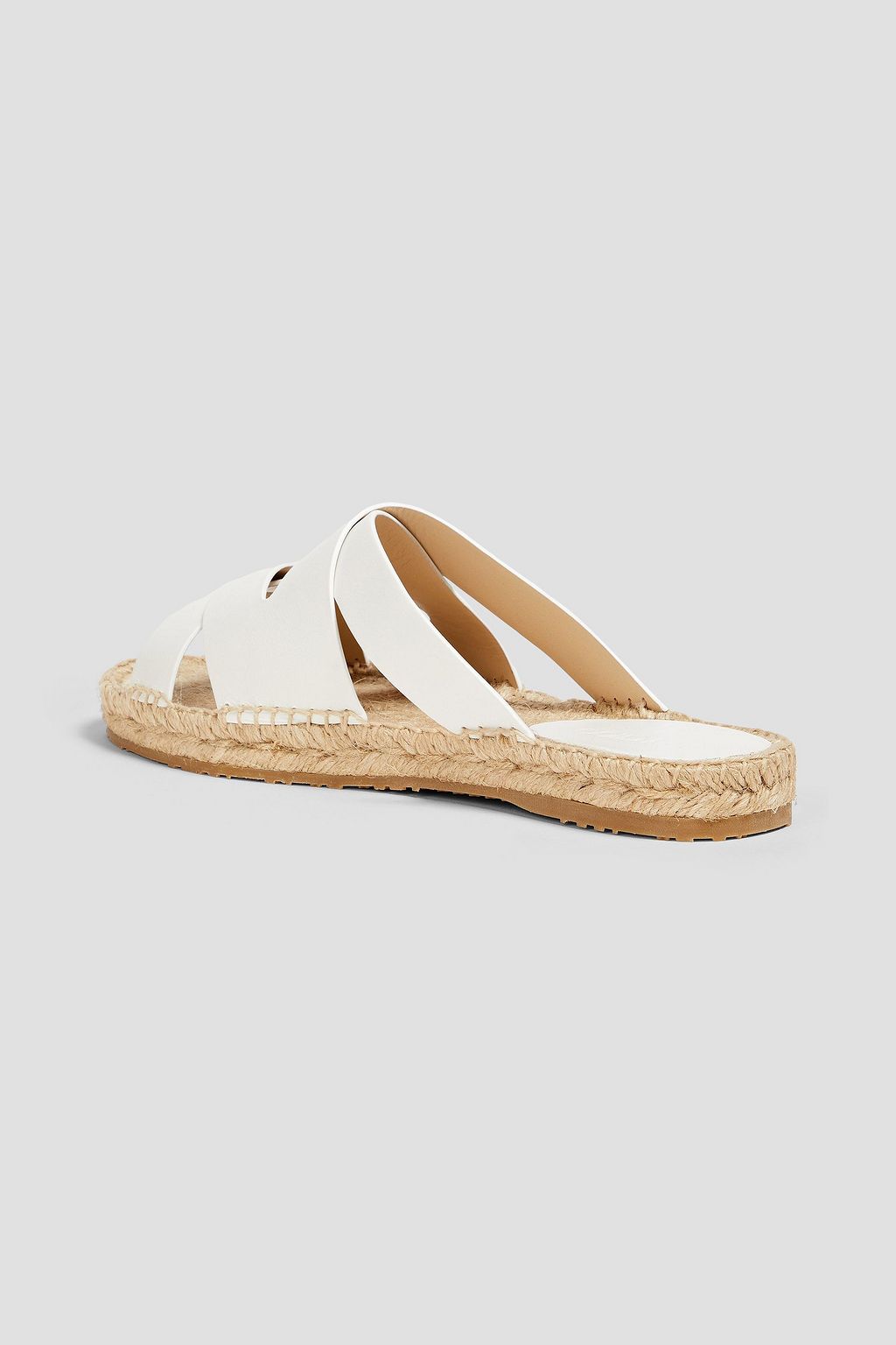 JIMMY CHOO Prisma leather espadrille slides