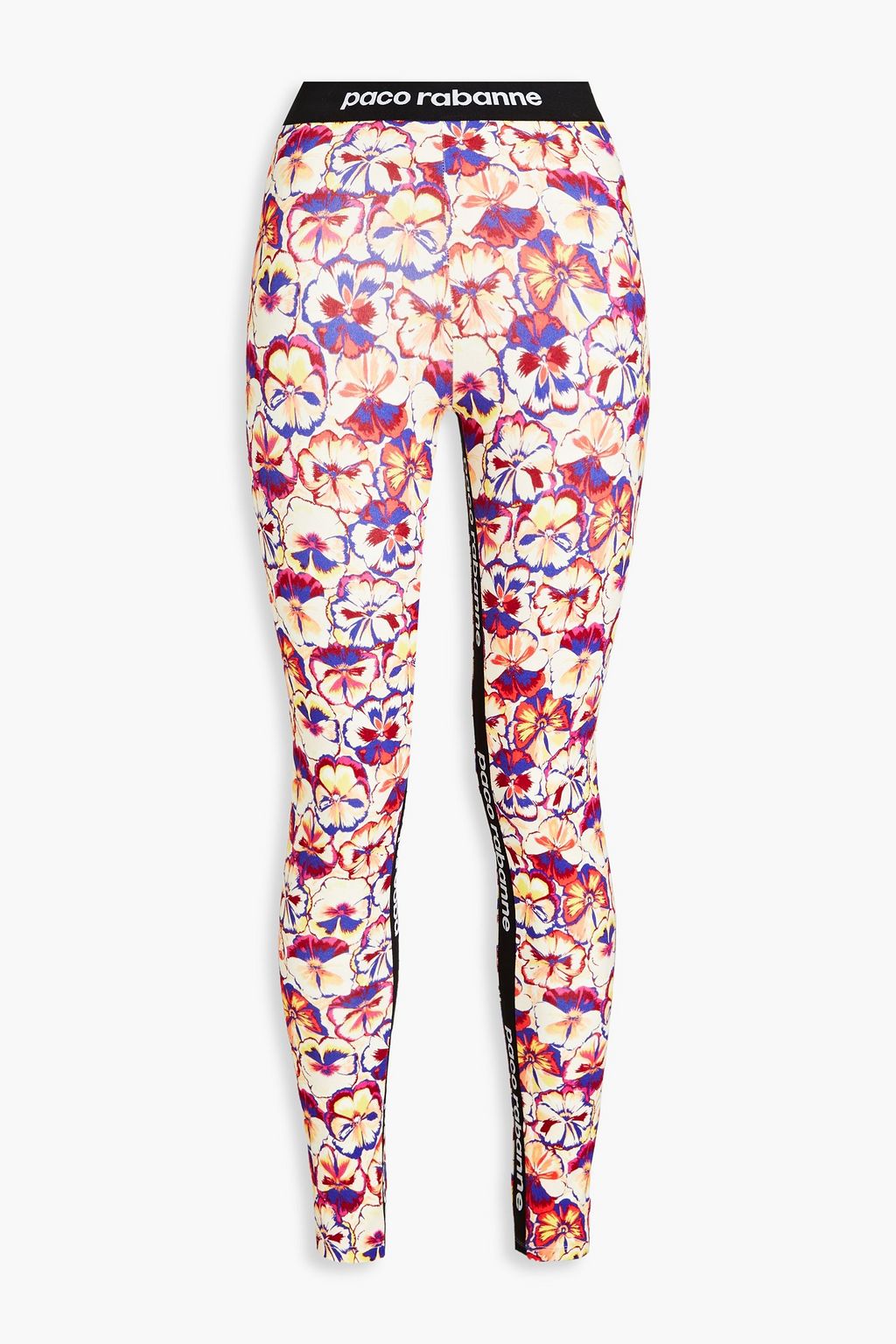 PACO RABANNE Floral print stretch jersey leggings THE OUTNET