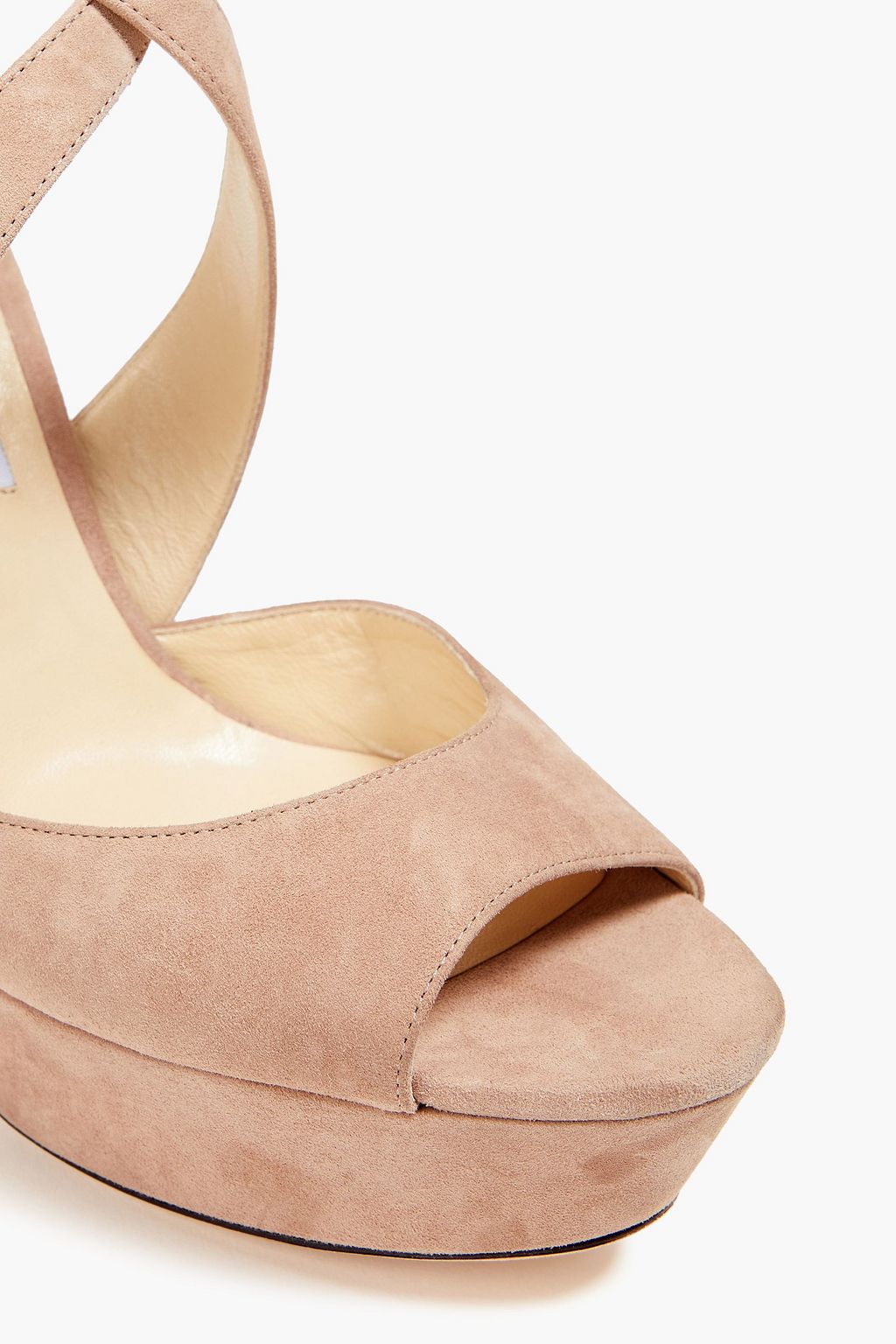 JIMMY CHOO 스웨이드 플랫폼 샌들