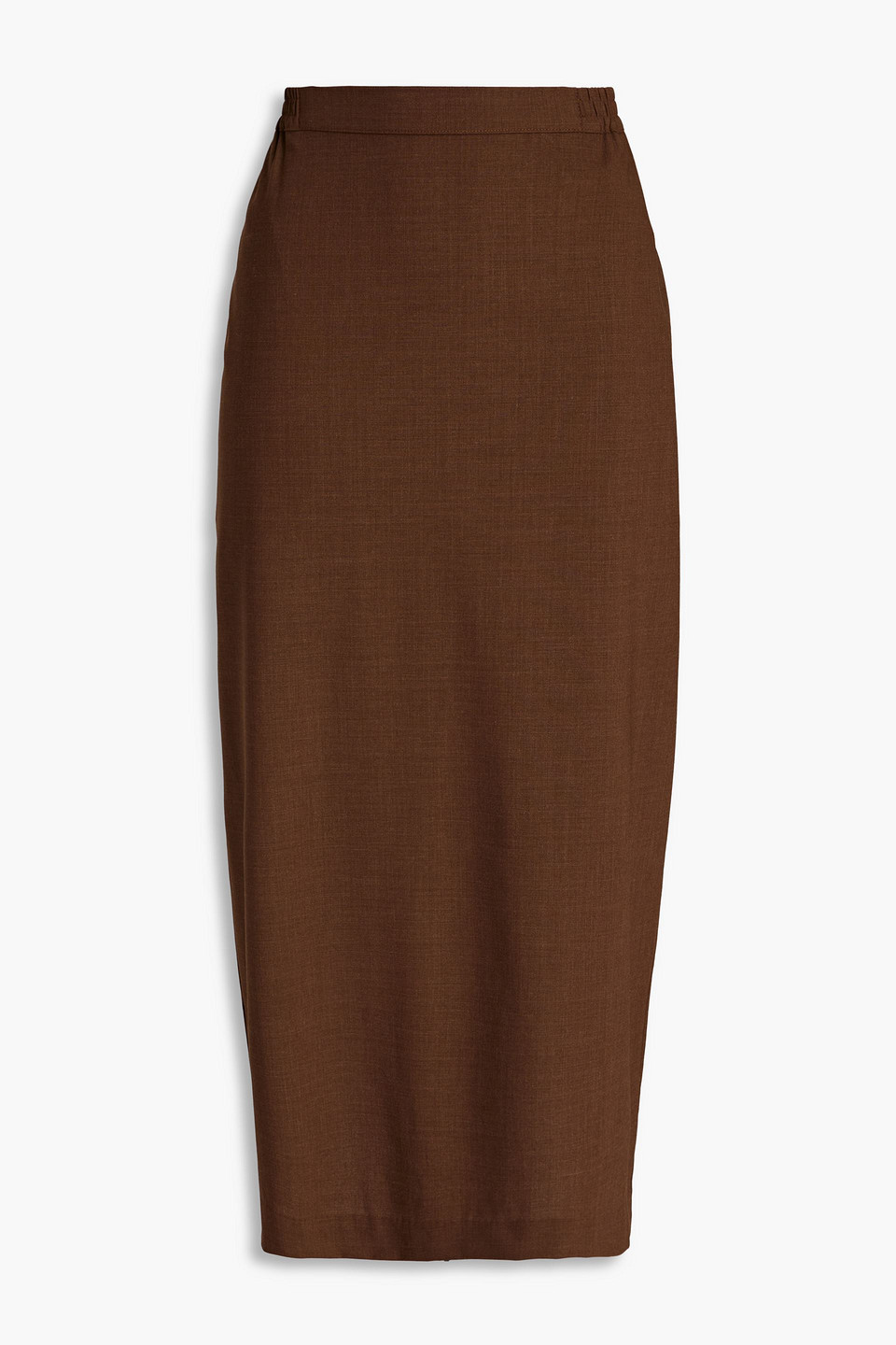 Eskandar Wool-blend midi skirt