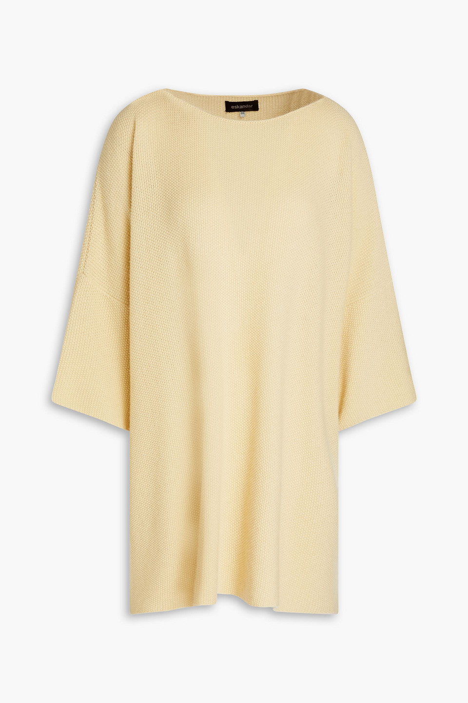 Eskandar Cashmere Top In Pastel Yellow