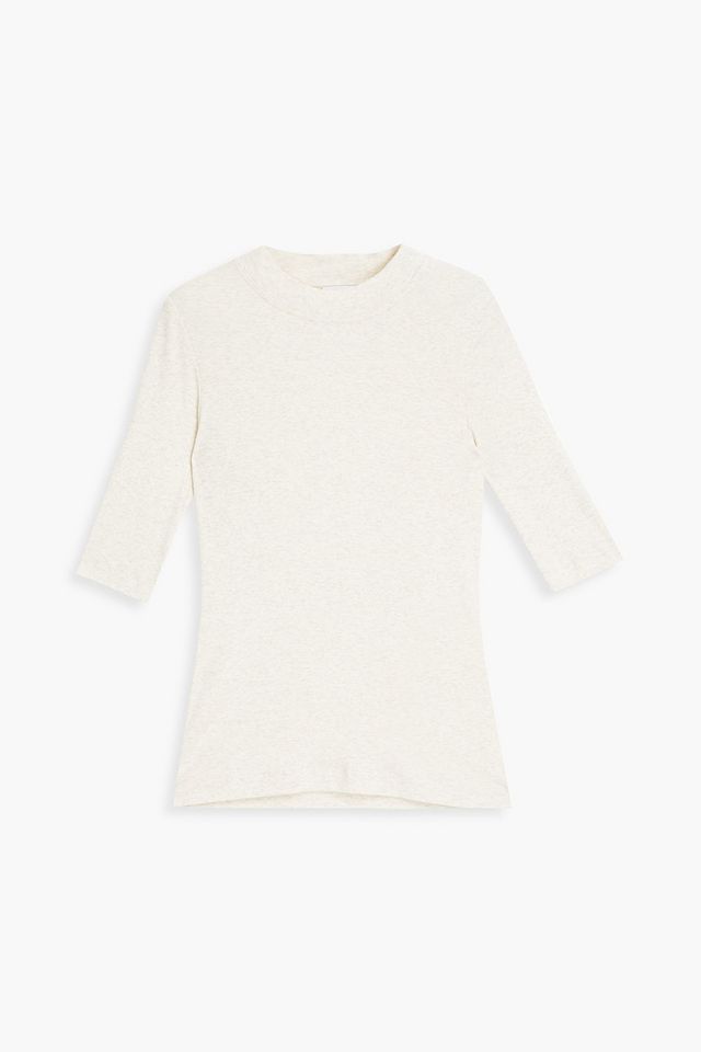 Mélange cotton-jersey T-shirt