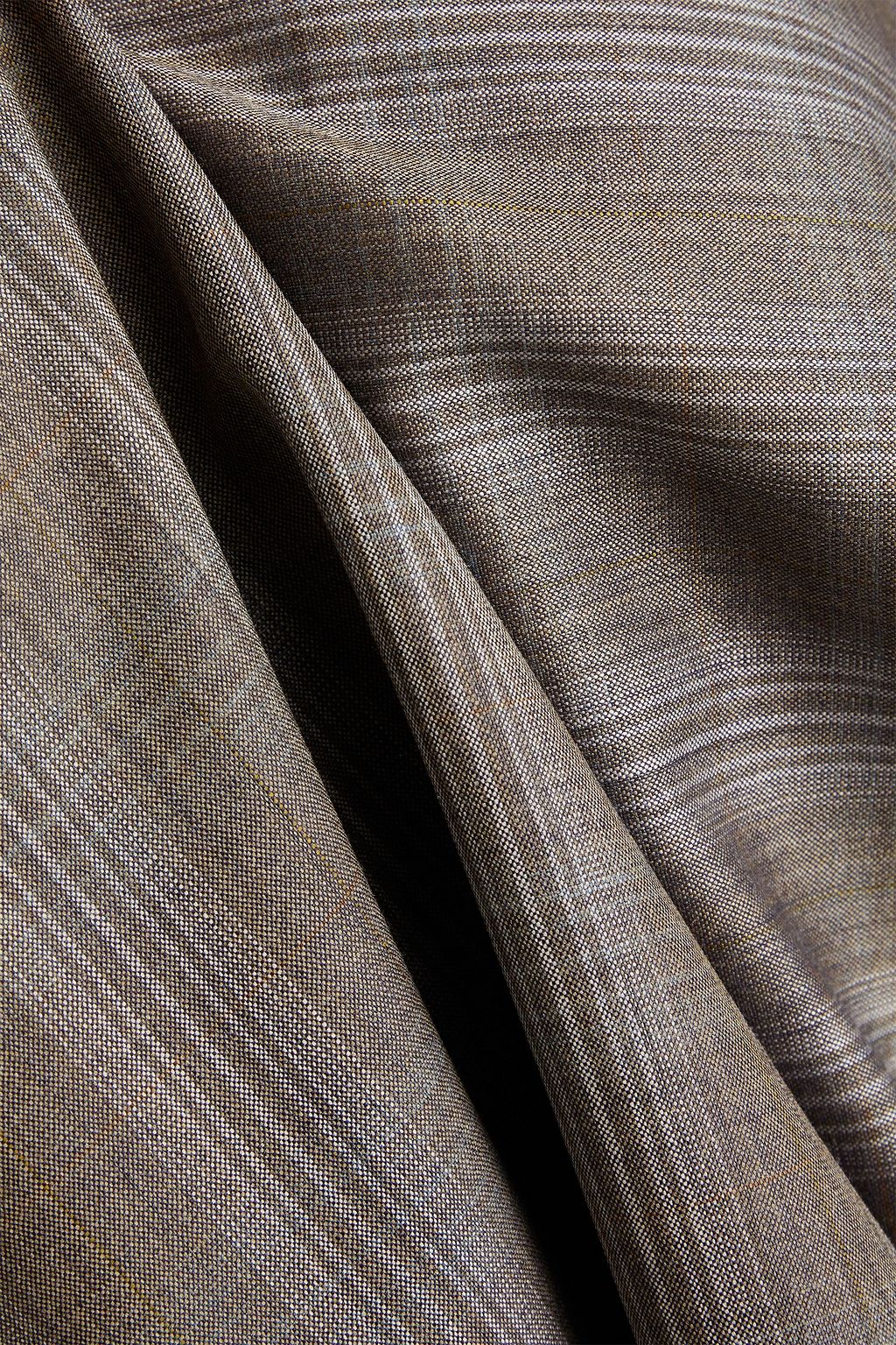 ESKANDAR Checked wool and cashmere-blend top