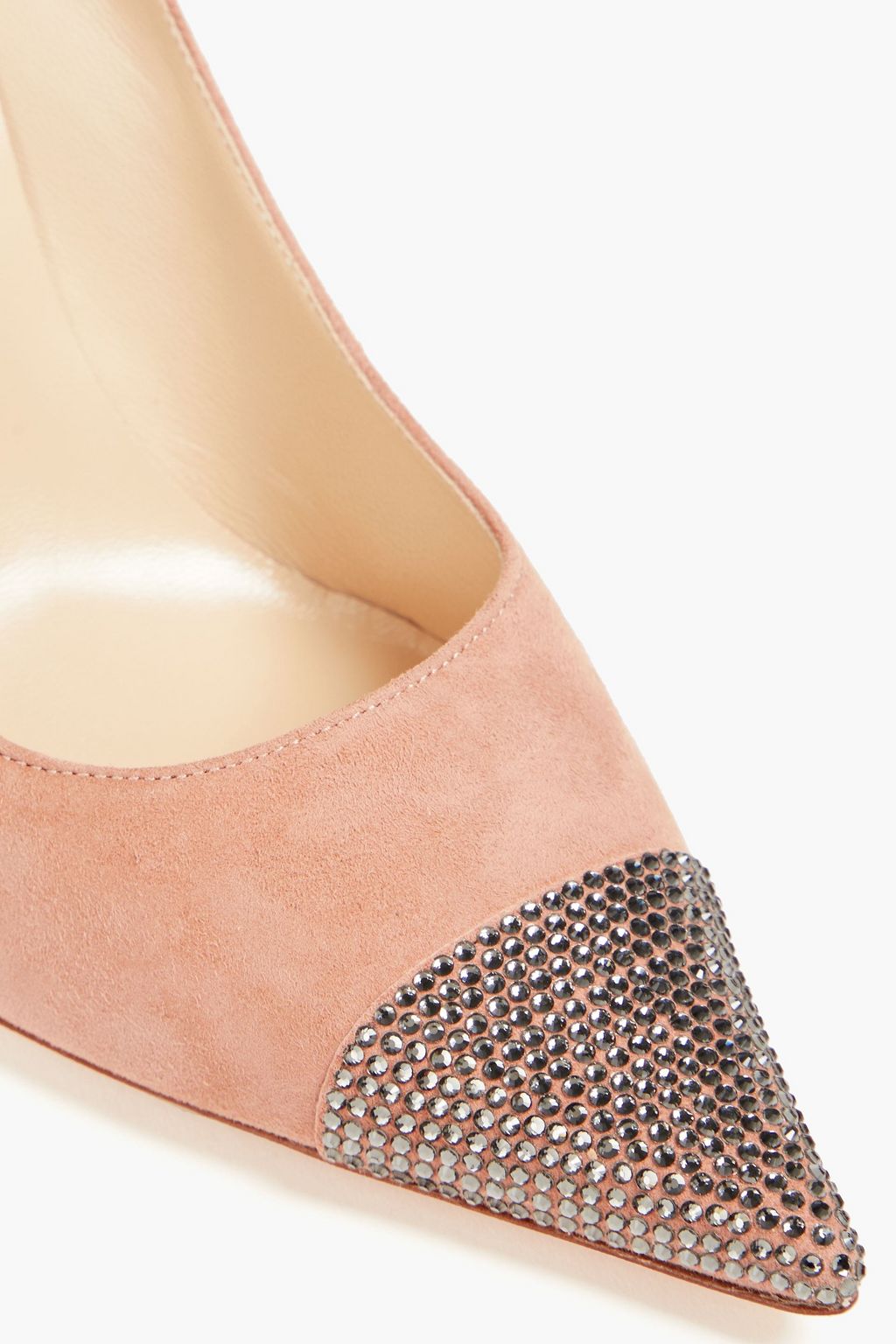 JIMMY CHOO Amika Pumps aus Veloursleder mit Kristallverzierung