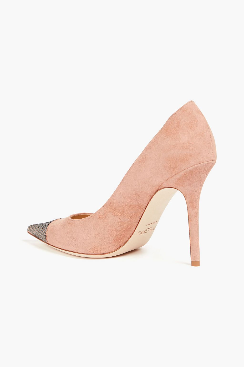 JIMMY CHOO Amika Pumps aus Veloursleder mit Kristallverzierung