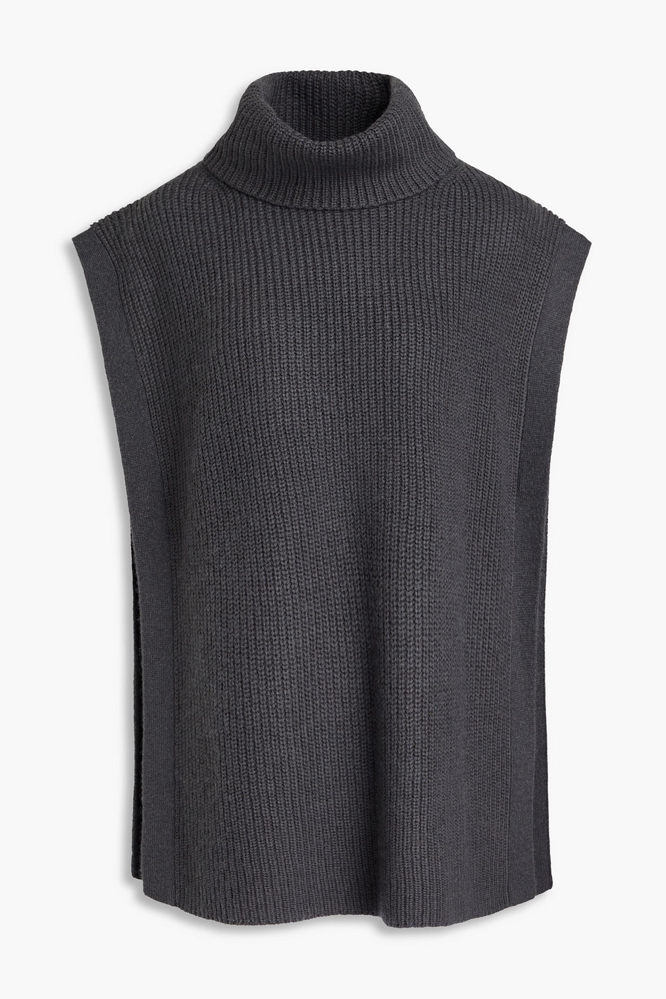 Wool-blend turtleneck top