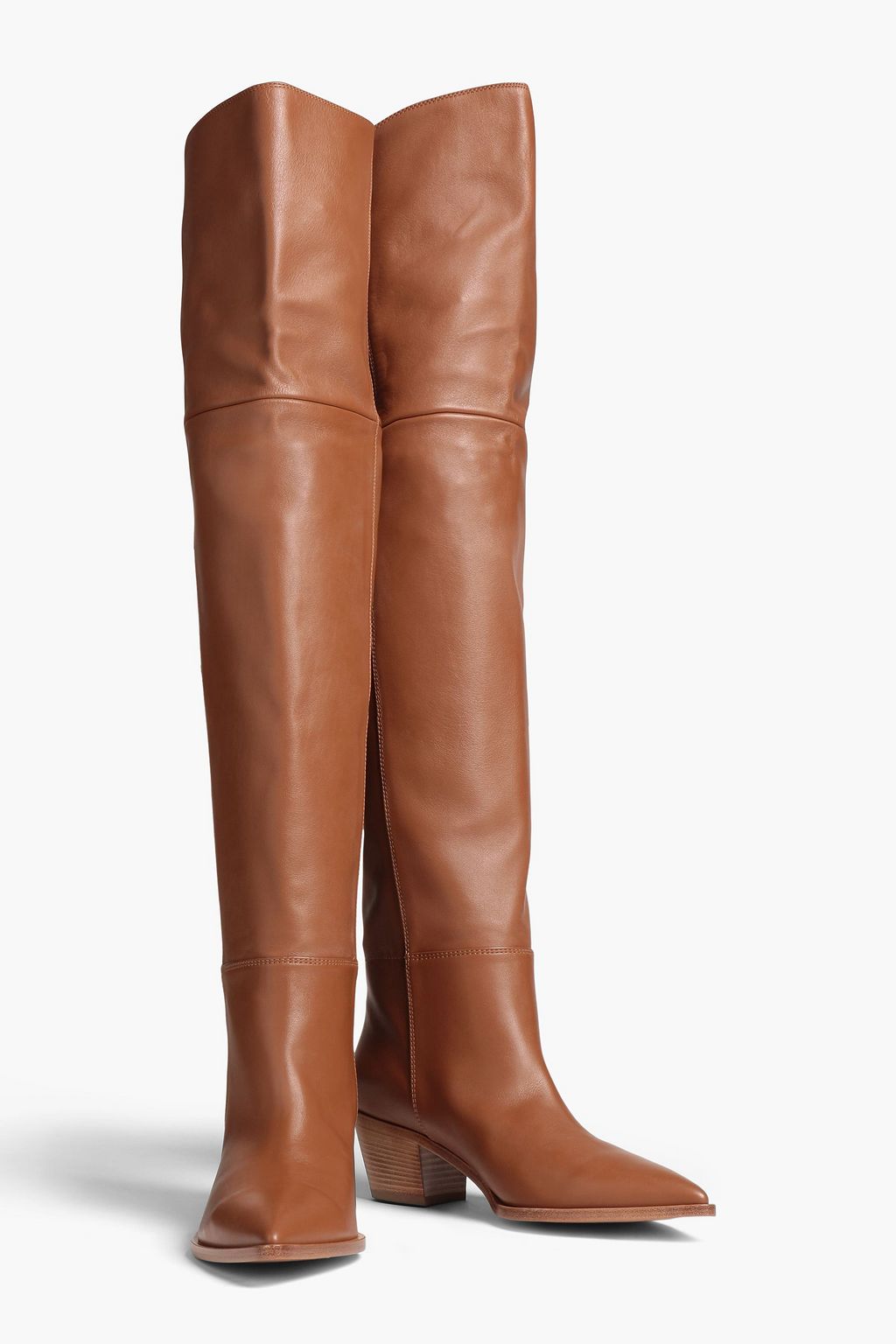 GIANVITO ROSSI Leather thigh boots