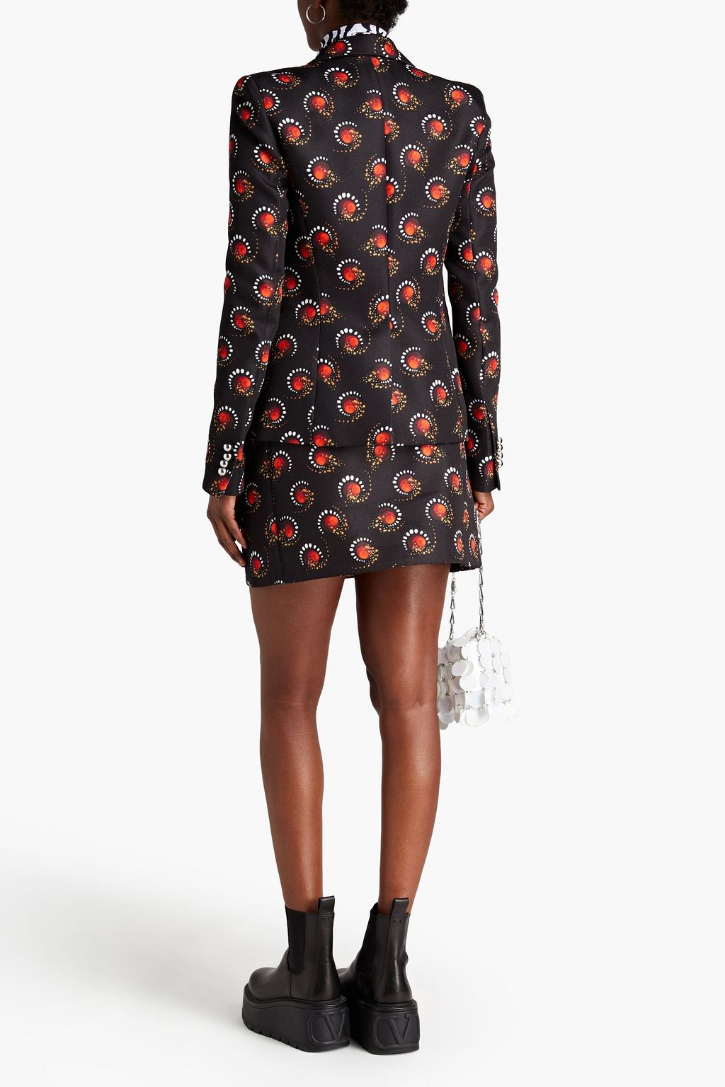 RABANNE Printed twill blazer