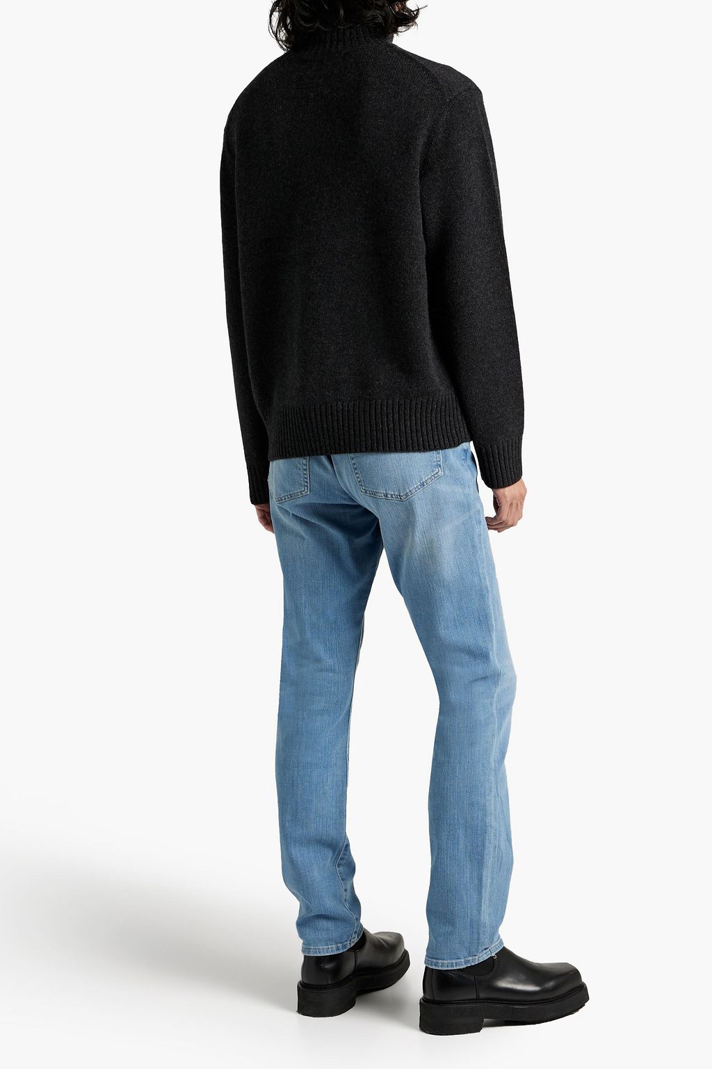 FRAME Brushed cashmere turtleneck sweater