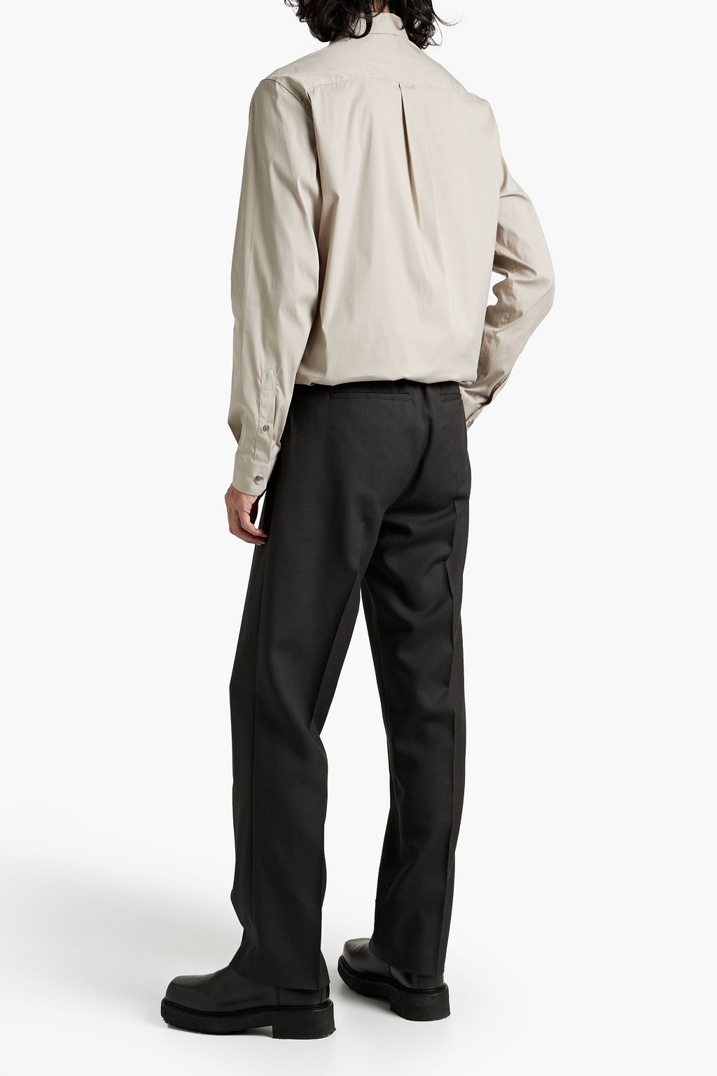 FRAME Cotton-blend poplin shirt