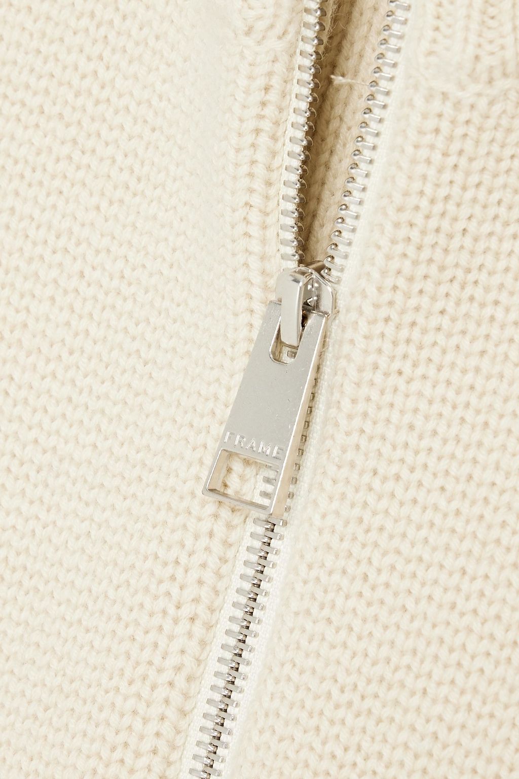 FRAME Wool zip-up sweater