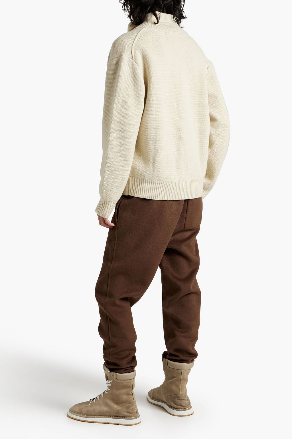 FRAME Wool zip-up sweater