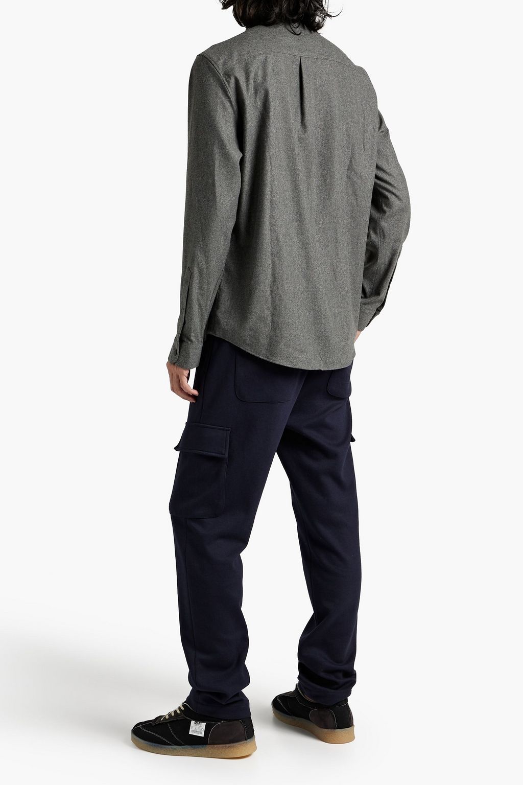 FRAME Mélange flannel shirt