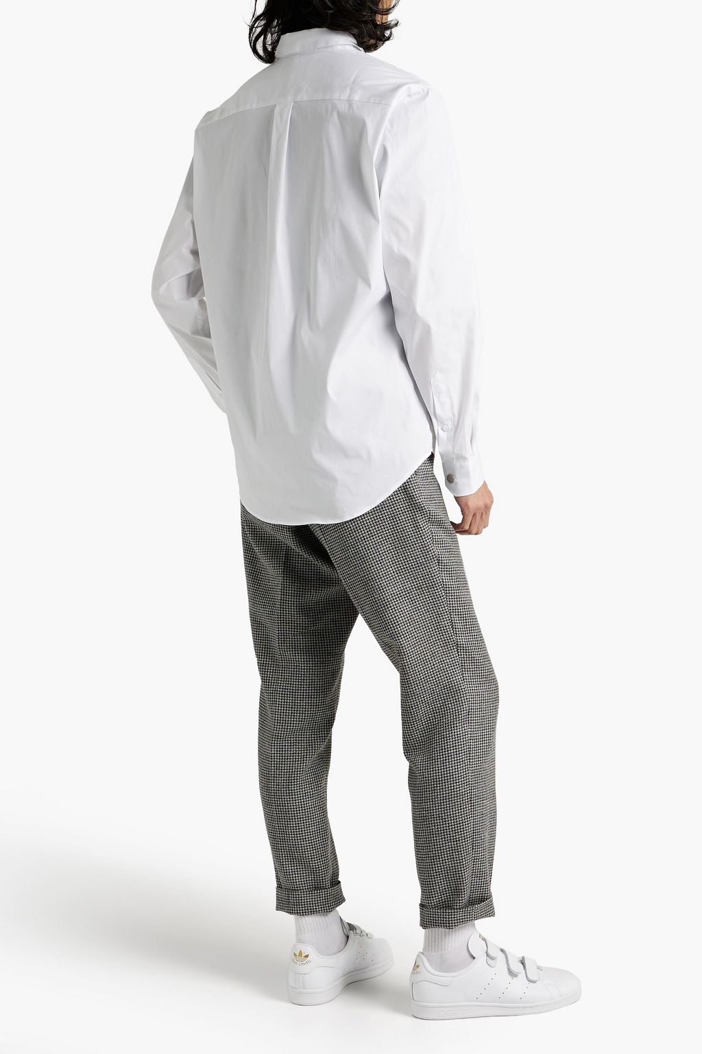 FRAME Cotton-blend poplin shirt