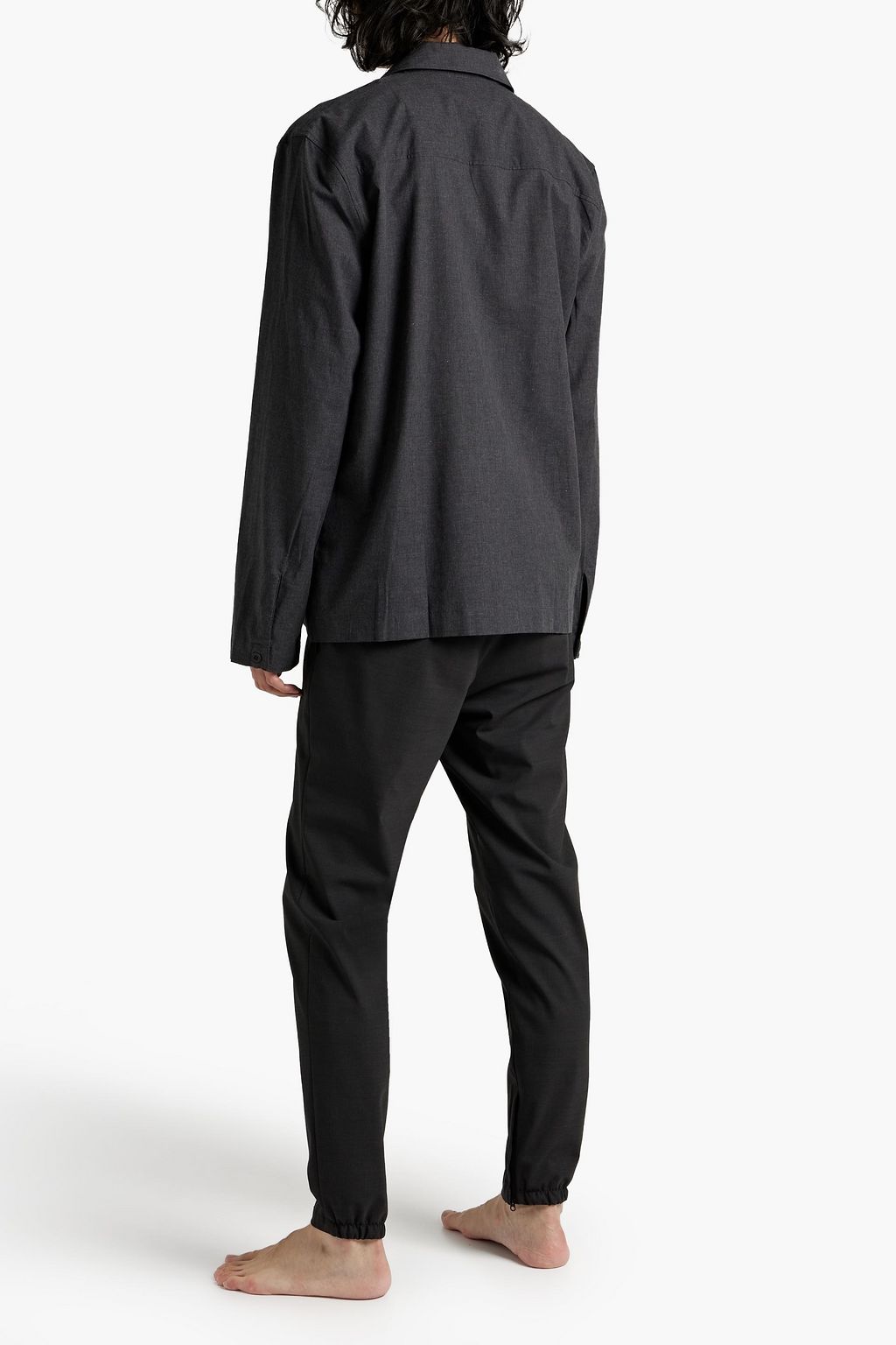 SUNSPEL Checked cotton pajama top