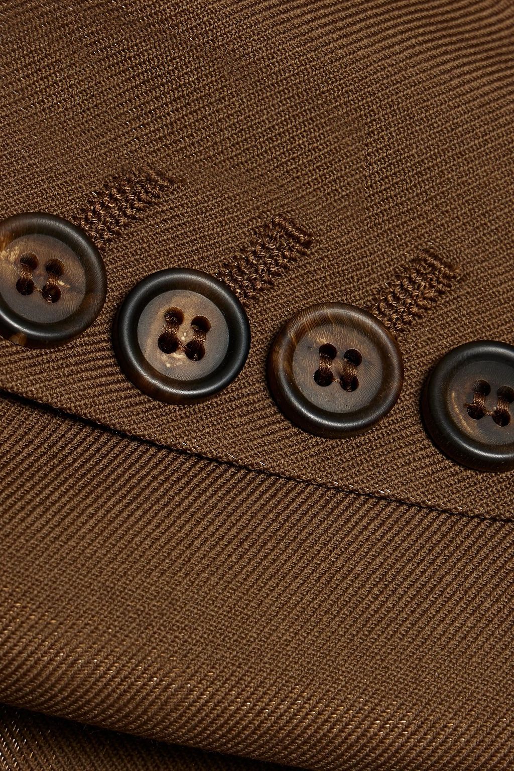 BRUNELLO CUCINELLI Double-breasted metallic wool-blend twill blazer