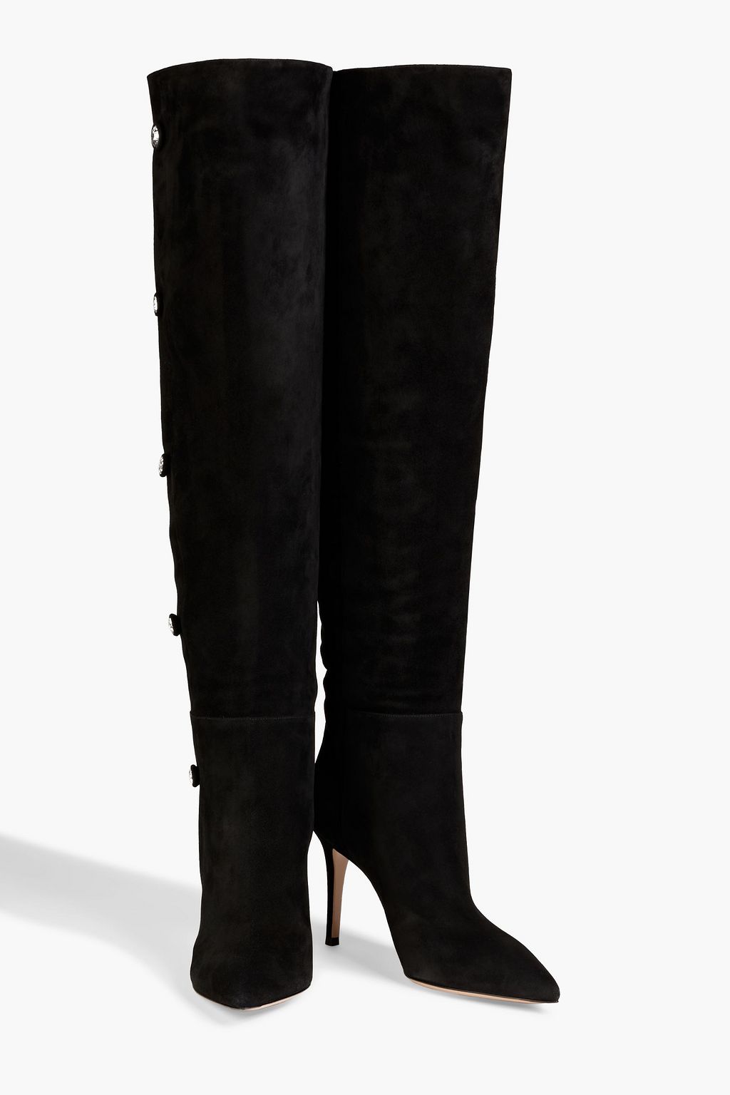 GIANVITO ROSSI Hazel embellished suede over-the-knee boots