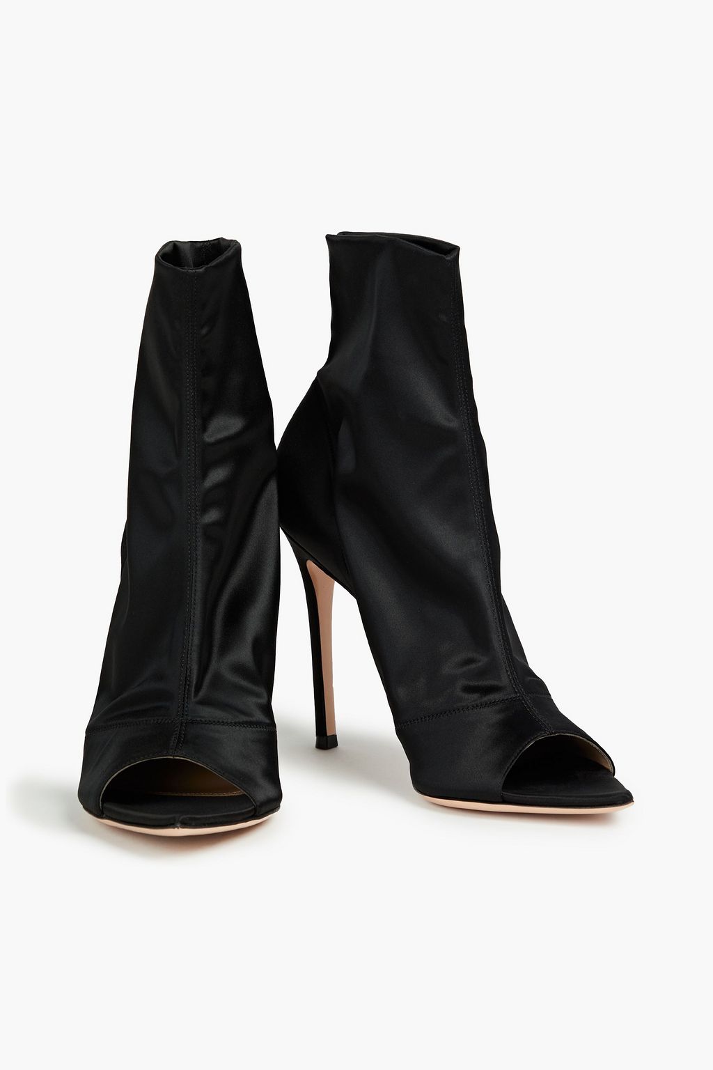 GIANVITO ROSSI Gotham ストレッチサテン アンクルブーツ-