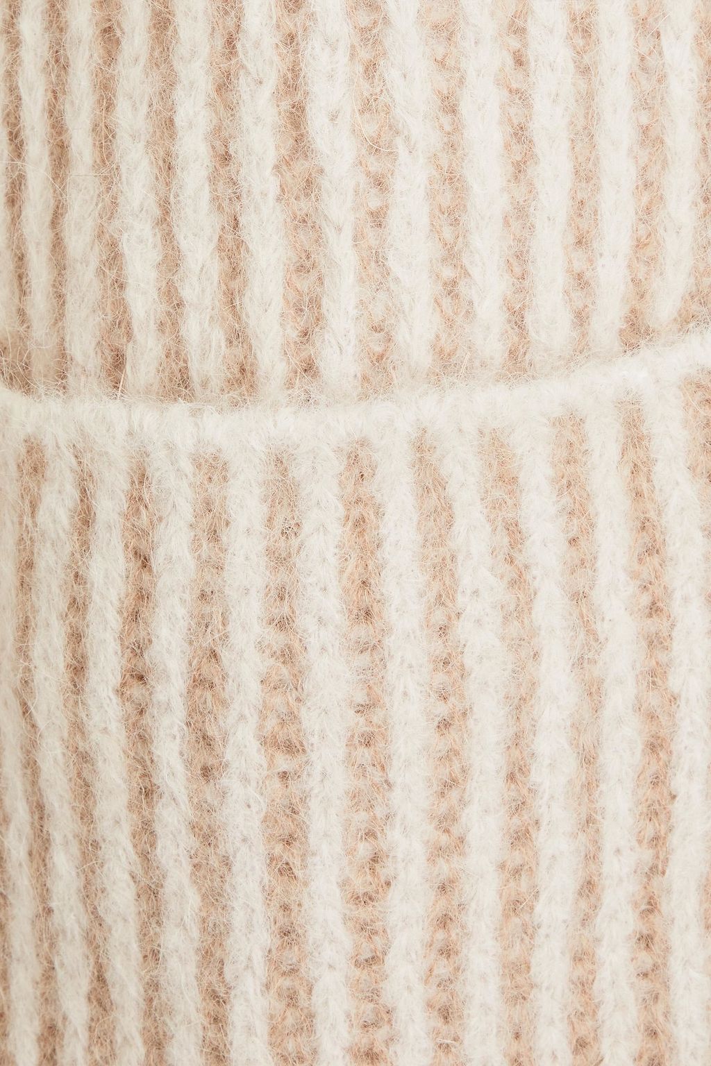 LUISA CERANO Brushed ribbed alpaca-blend cardigan