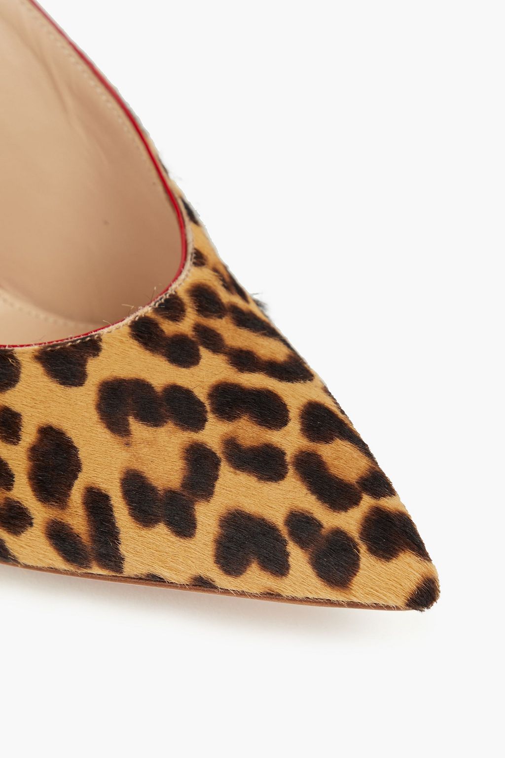 GIANVITO ROSSI Leopard-print calf-hair mules