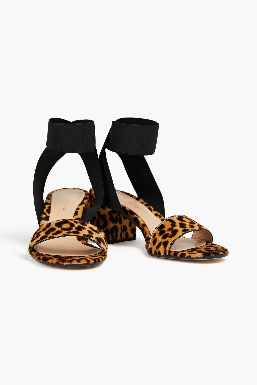 GIANVITO ROSSI Leopard-print calf hair sandals