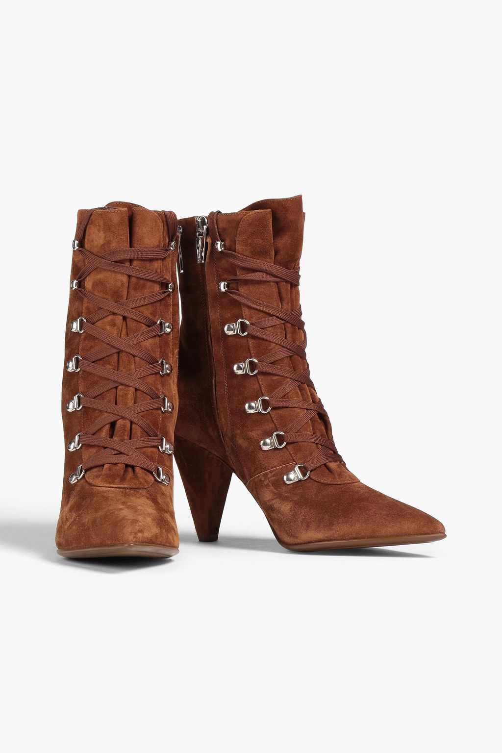 GIANVITO ROSSI Texas suede ankle boots